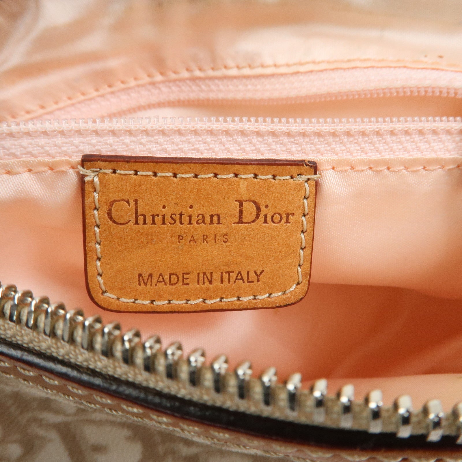 Christian Dior Trotter Romantic PVC Canvas Leather Shoulder Bag
