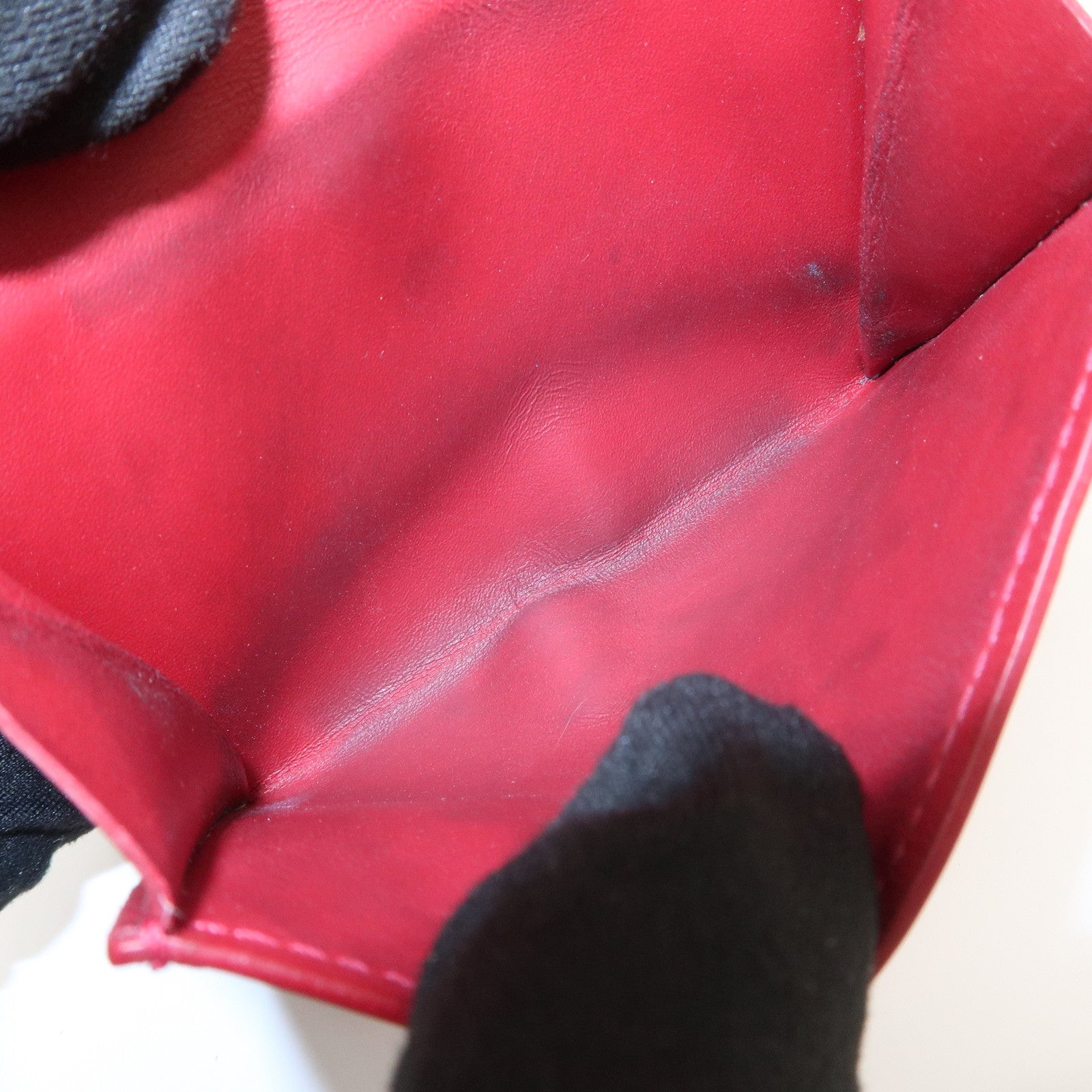 Louis Vuitton Damier Vernis Set of 3 Bi-fold Wallet Card Case Used