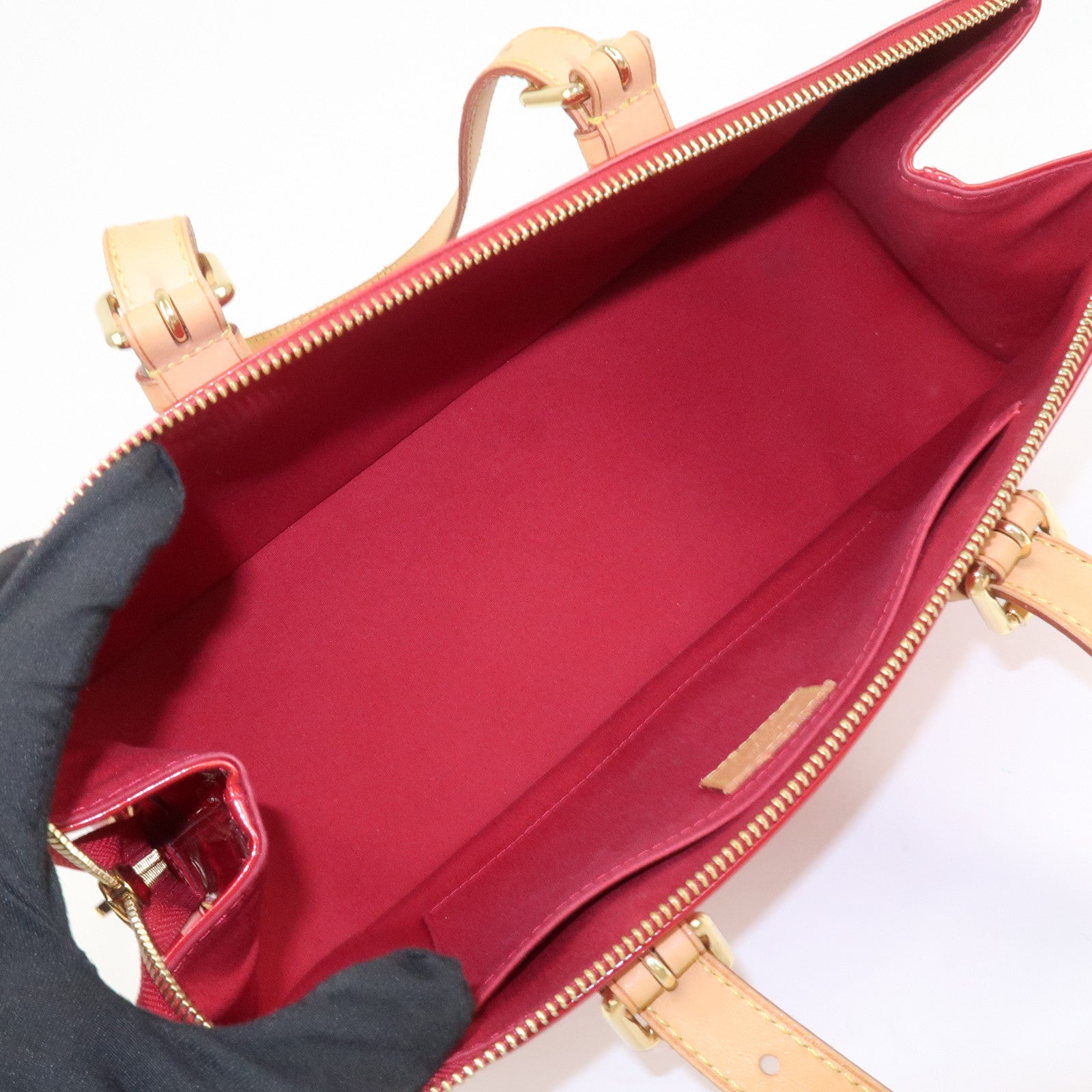 Louis Vuitton Vernis Rosewood Avenue Hand Bag Pomme DAmour M93507