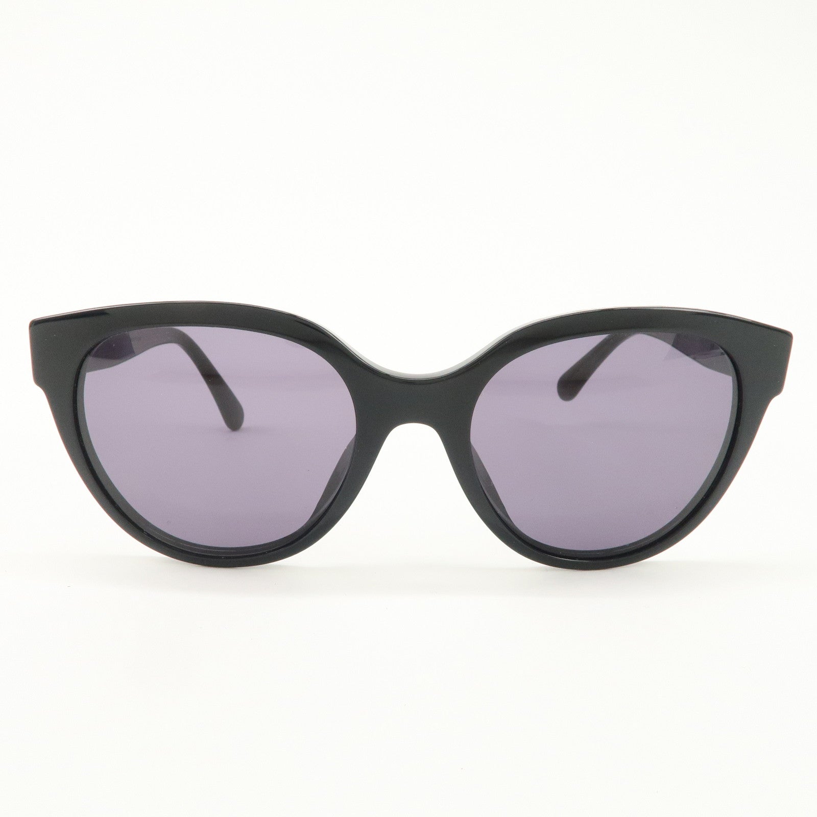 CHANEL COCO Mark 54□20 Sunglasses Black 5414-A Used