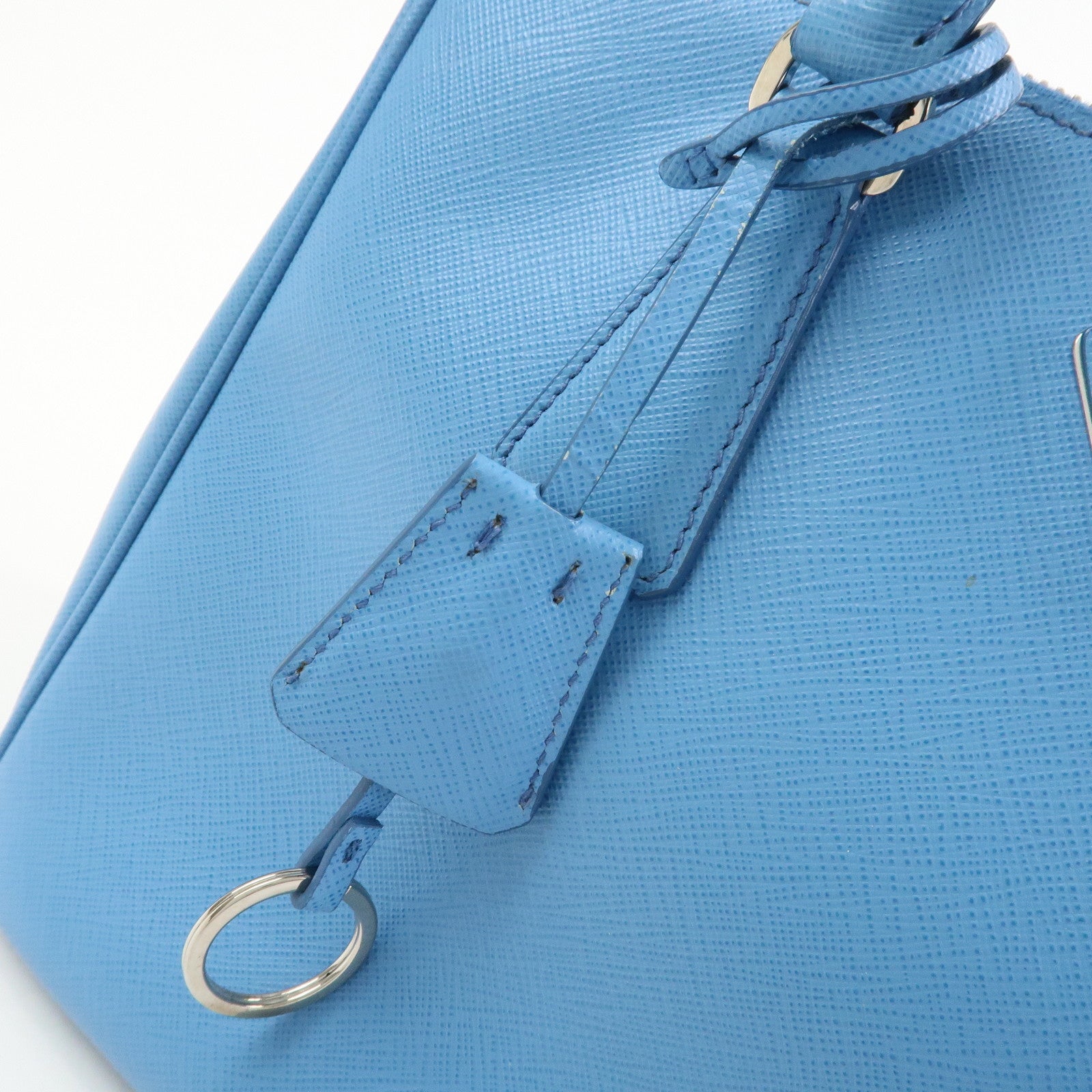 PRADA Traingle Logo Galleria 2Way Shoulder Bag Hand Bag 1BA863