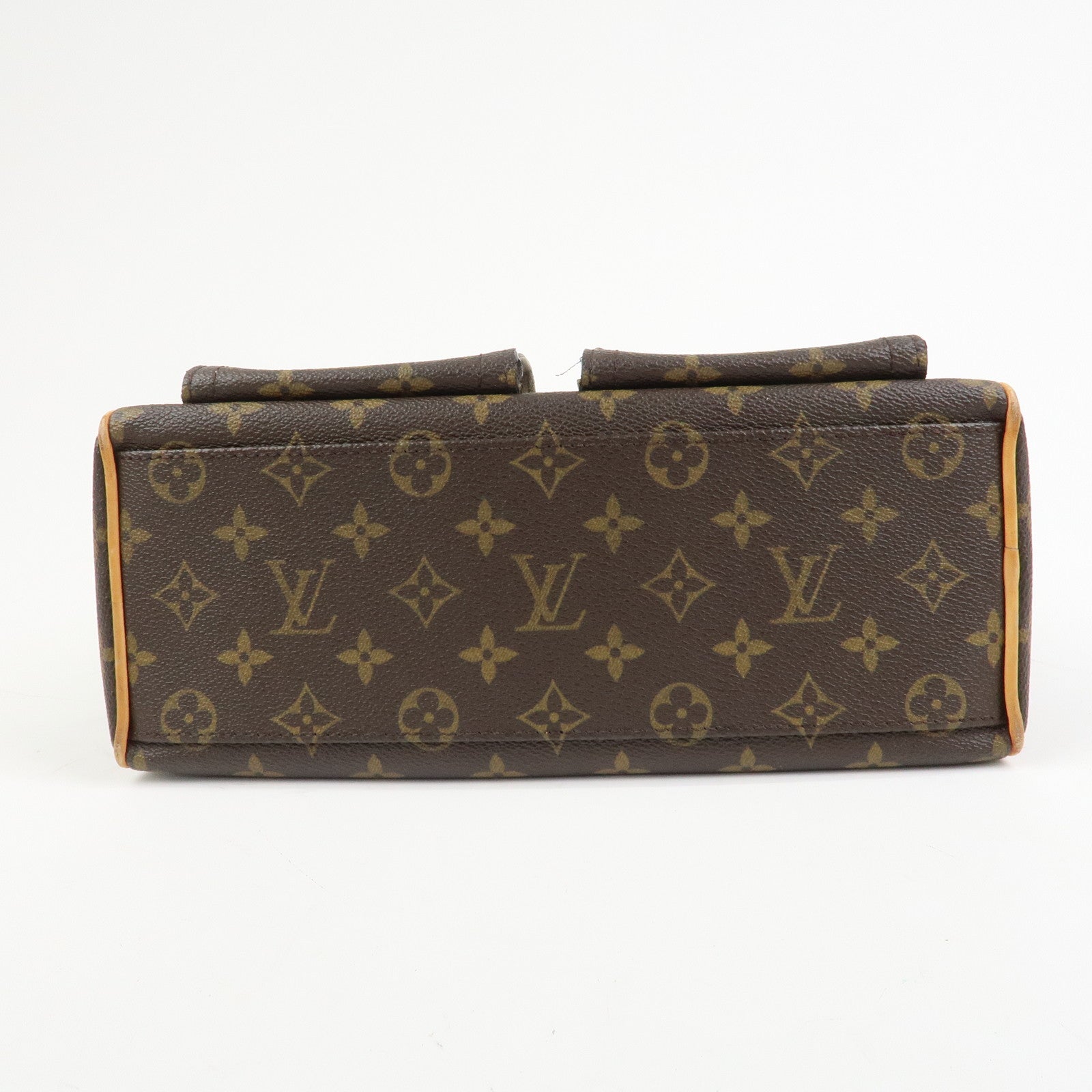 Louis Vuitton Monogram Manhattan PM Hand Bag Brown M40026