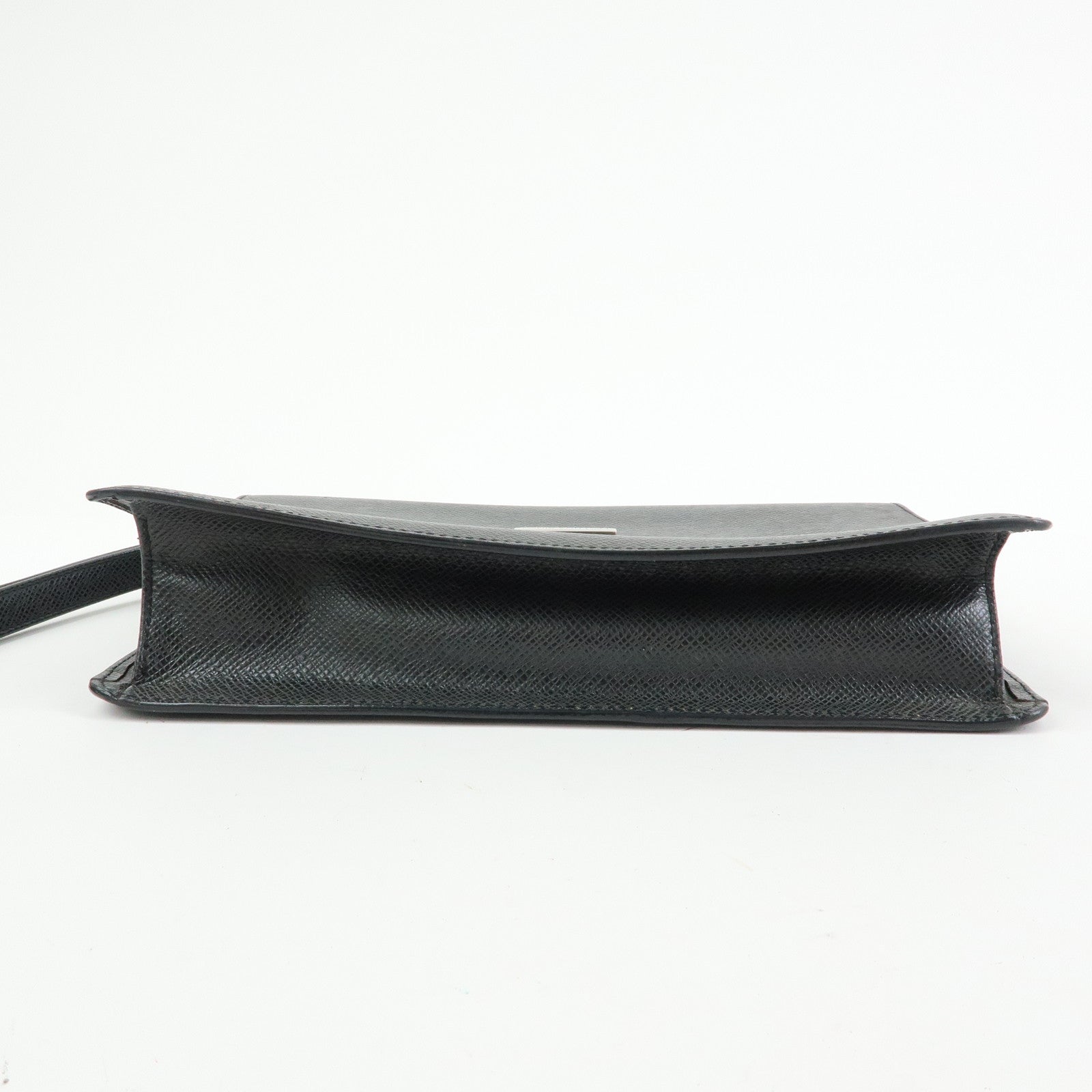 Louis Vuitton Taiga Leather Selenga Clutch Bag Ardoise M30782 Authentic Used F/S