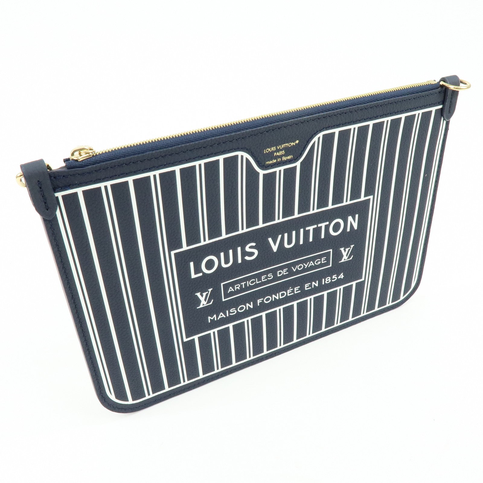 Louis Vuitton Monogram Grain Leather Pouch for Neverfull MM M14994