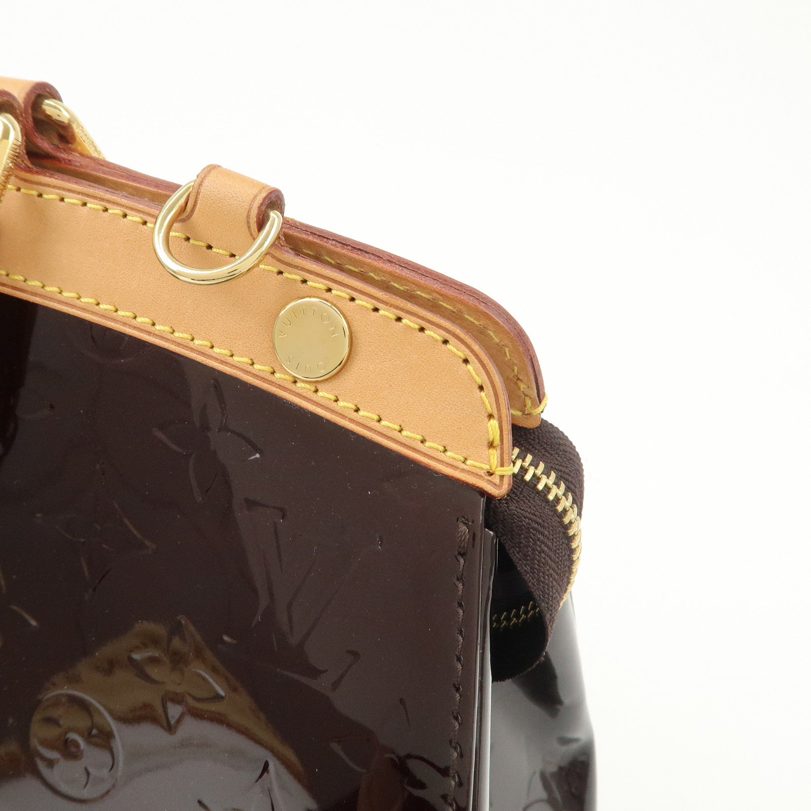 Louis Vuitton Vernis Brea MM 2Way Hand Bag Shoulder Bag Amarante M91619