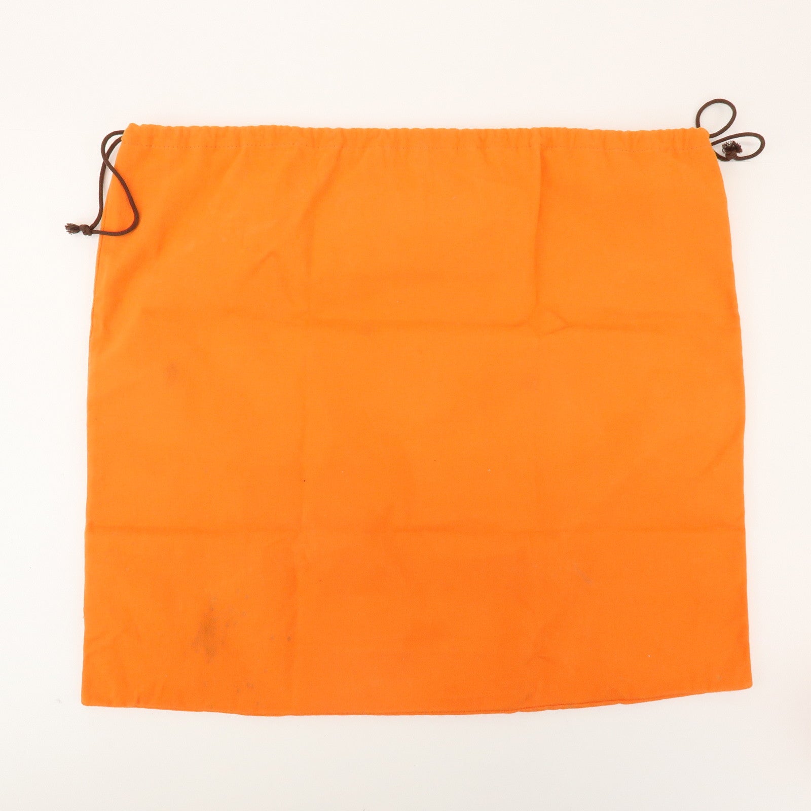 HERMES Set of 4 Drawstring Style Dust Bag Storage Bag Orange