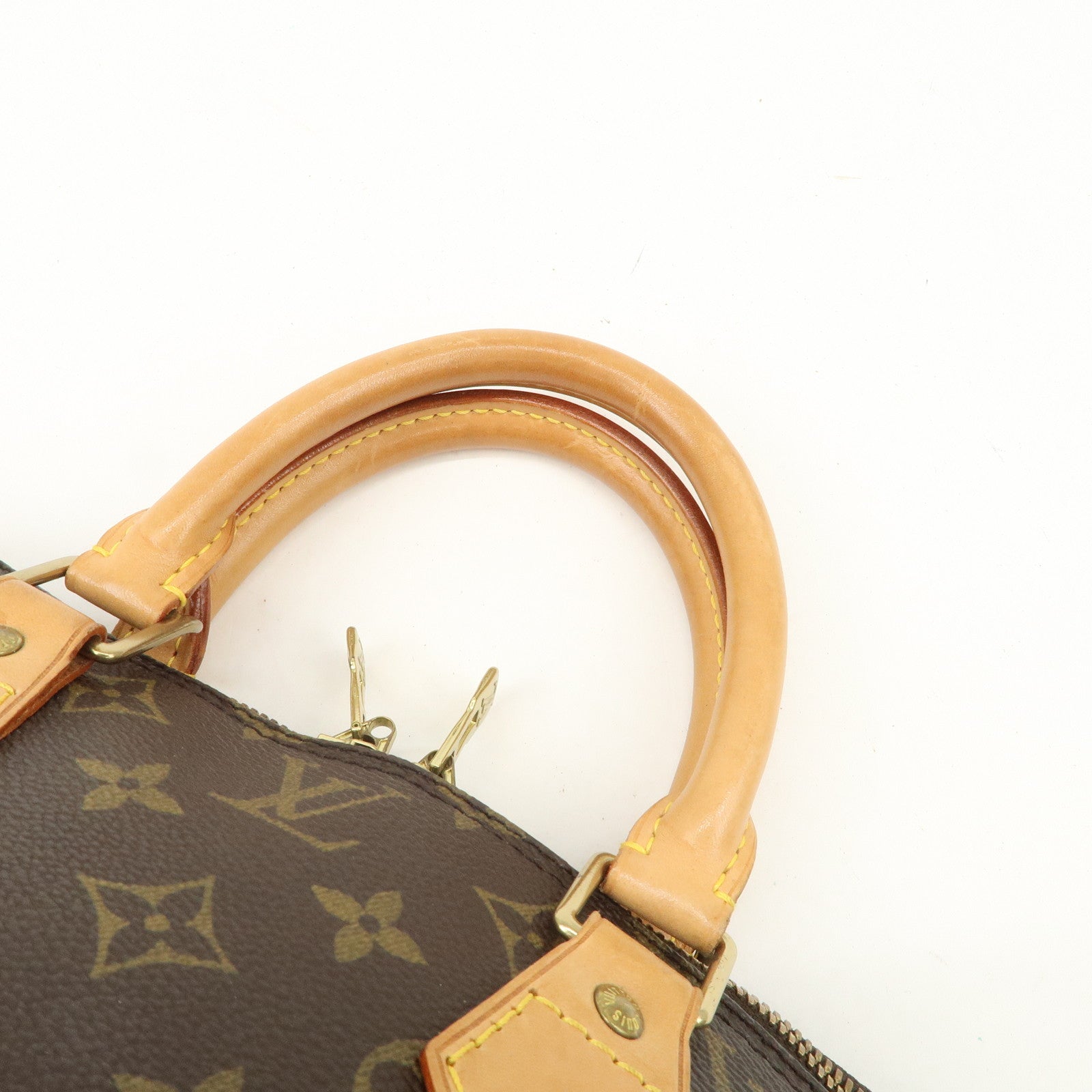 Louis Vuitton Monogram Canvas Alma Hand Bag Brown M51130 Used