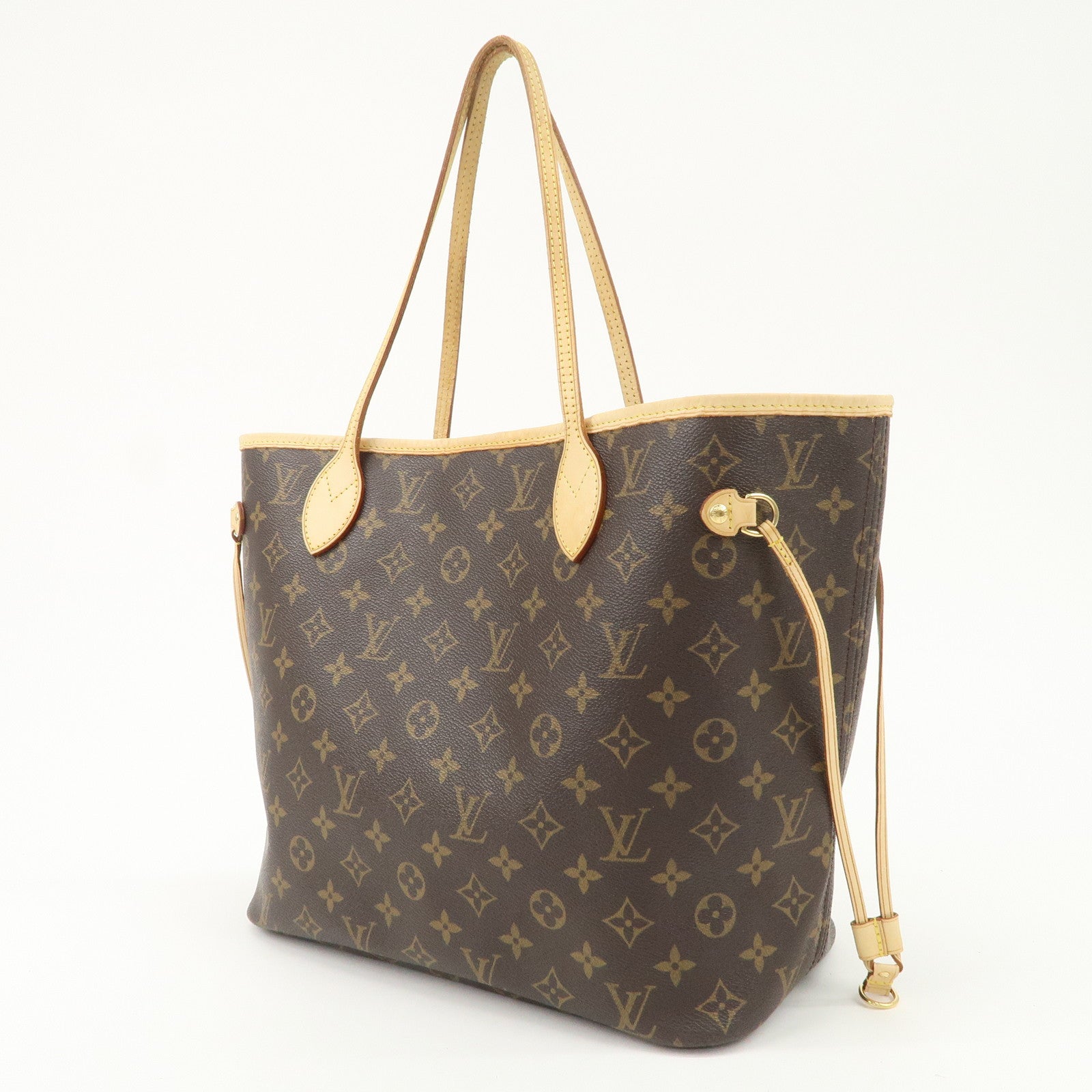 Louis Vuitton Monogram Neverfull MM Tote Bag Brown M40156
