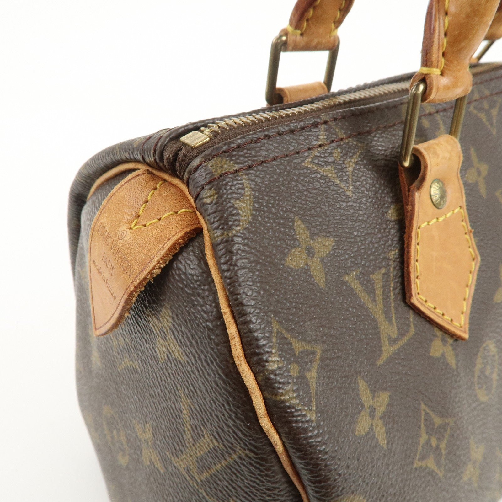 Louis Vuitton Monogram Speedy 25 Boston Bag Hand Bag Brown M41528