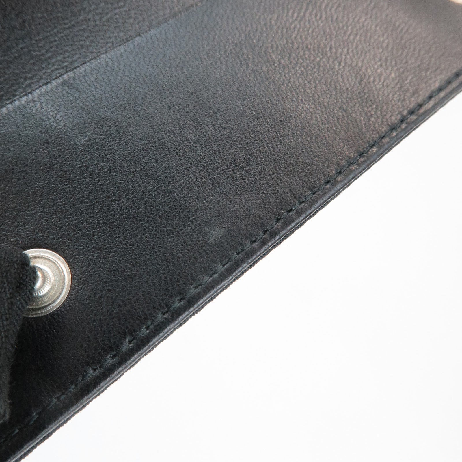 PRADA Triangle Logo Nylon 6 Key Case Key Holder Black M26X Used