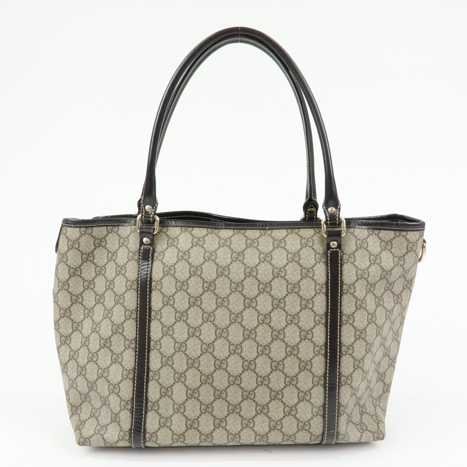 GUCCI GG Supreme Patent Leather Tote Bag Shoulder Bag 197953