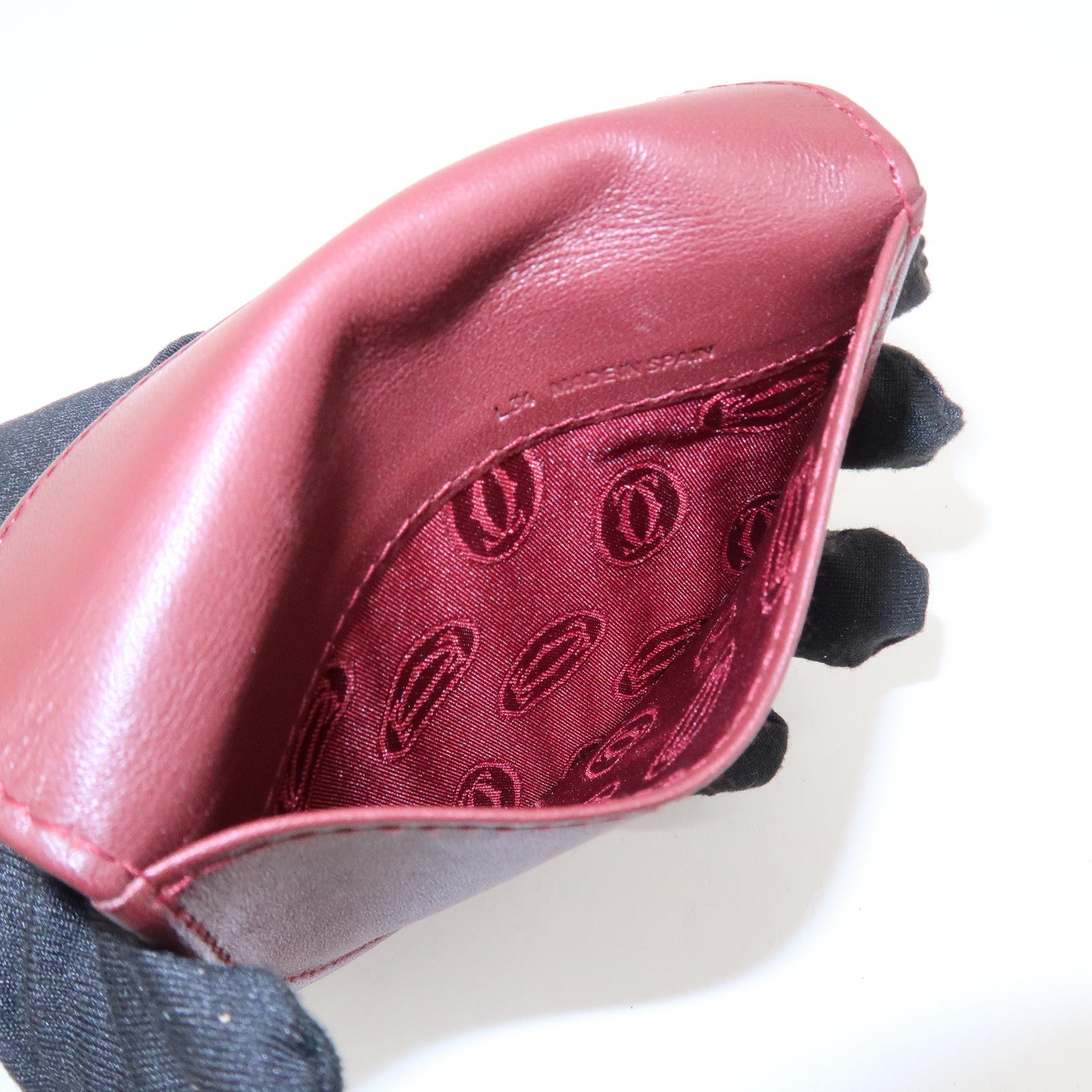 Cartier Must de Cartier Must Line Leather Coin Case L3000123 Used