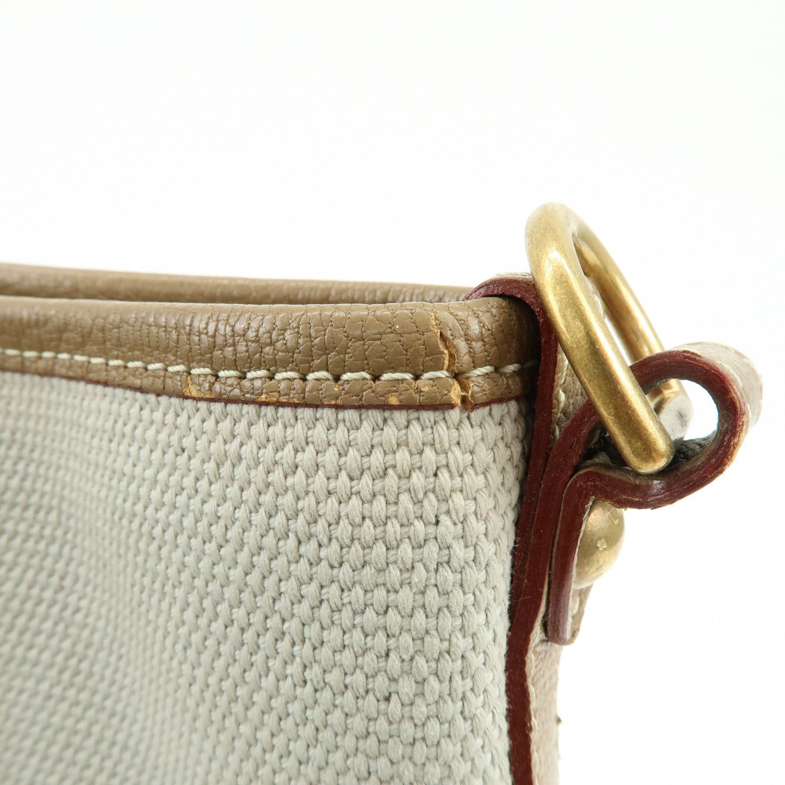 Louis Vuitton Antigua Poaplum GM Canvas Leather Tote Bag M48831