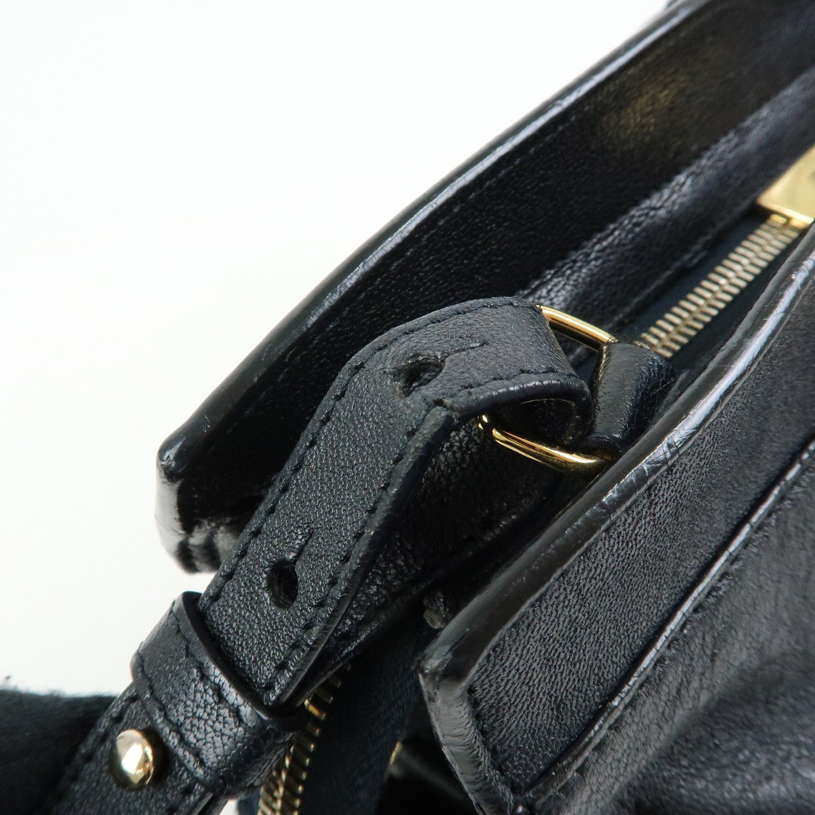 SAINT LAURENT PARIS Cabas Chyc Mini Y Line Leather 2WAY Bag 370699