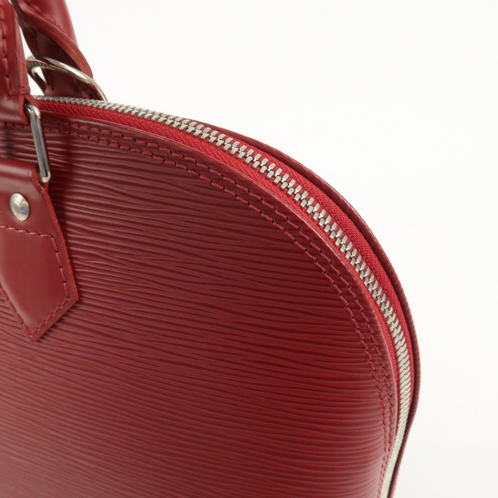 Louis Vuitton Epi Alma PM Leather Hand Bag Carmine M4058E