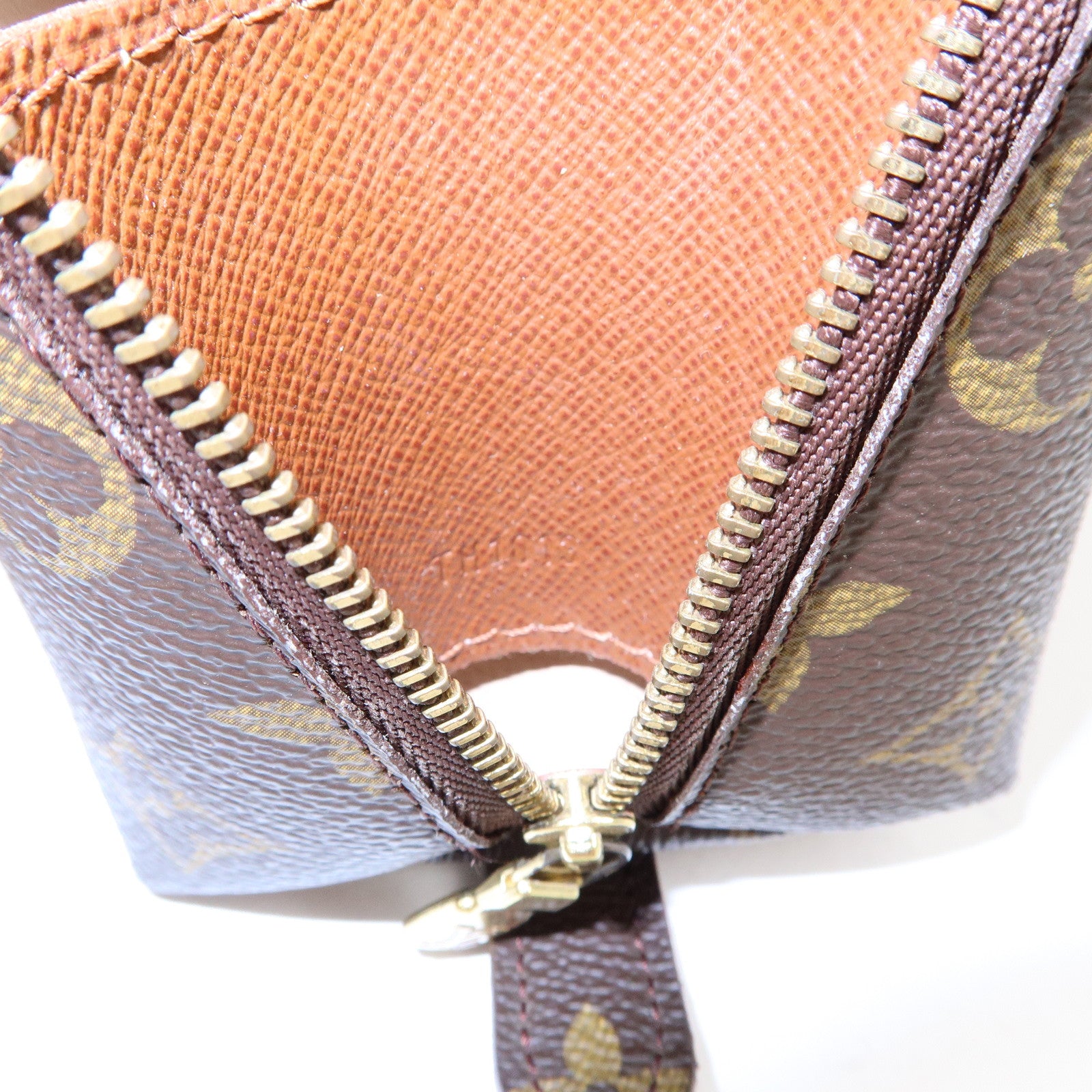 Louis Vuitton Monogram Trousse Demi Ronde Pouch M47520