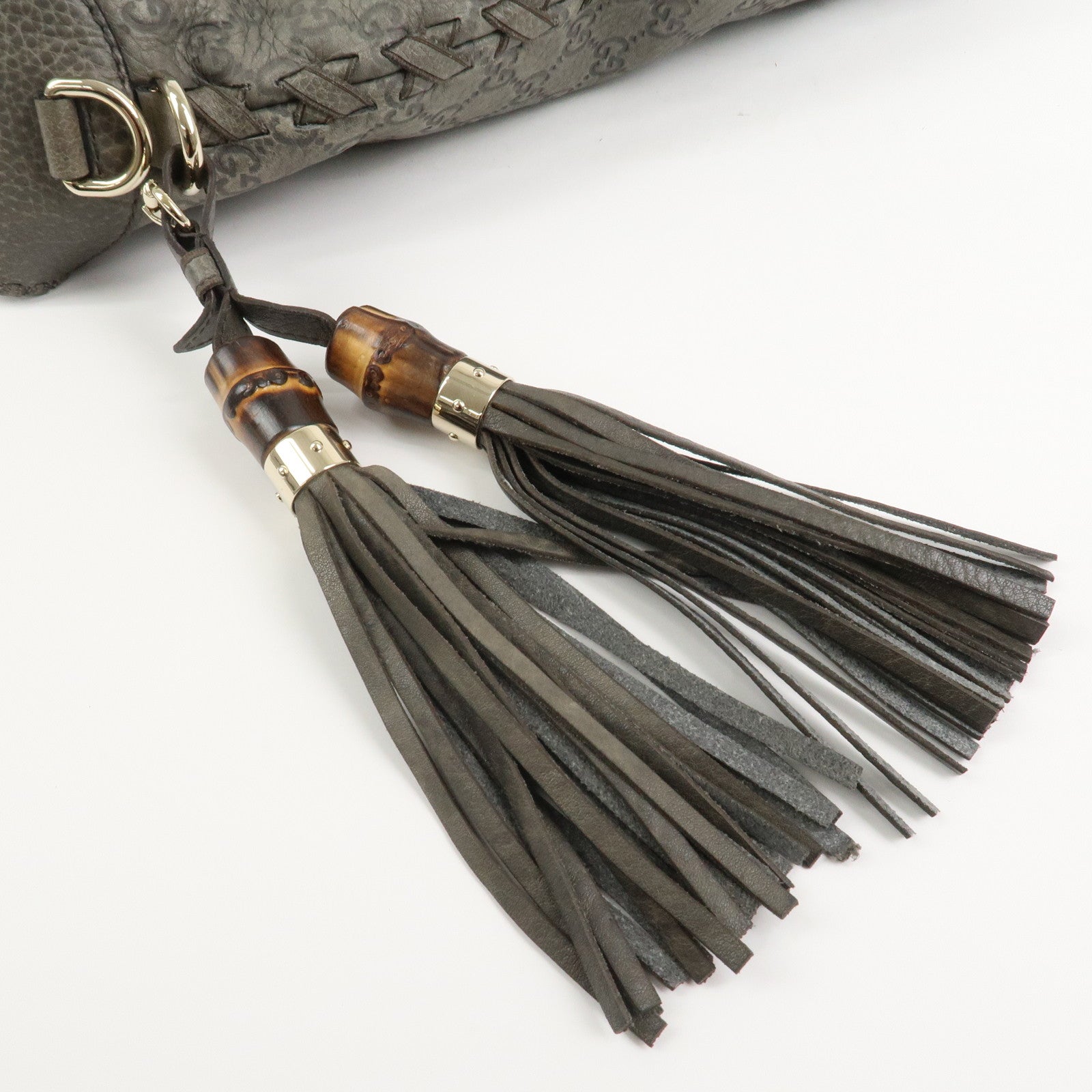 GUCCI Bamboo Guccissima Leather 2Way Bag Hand Shoulder Bag 218491