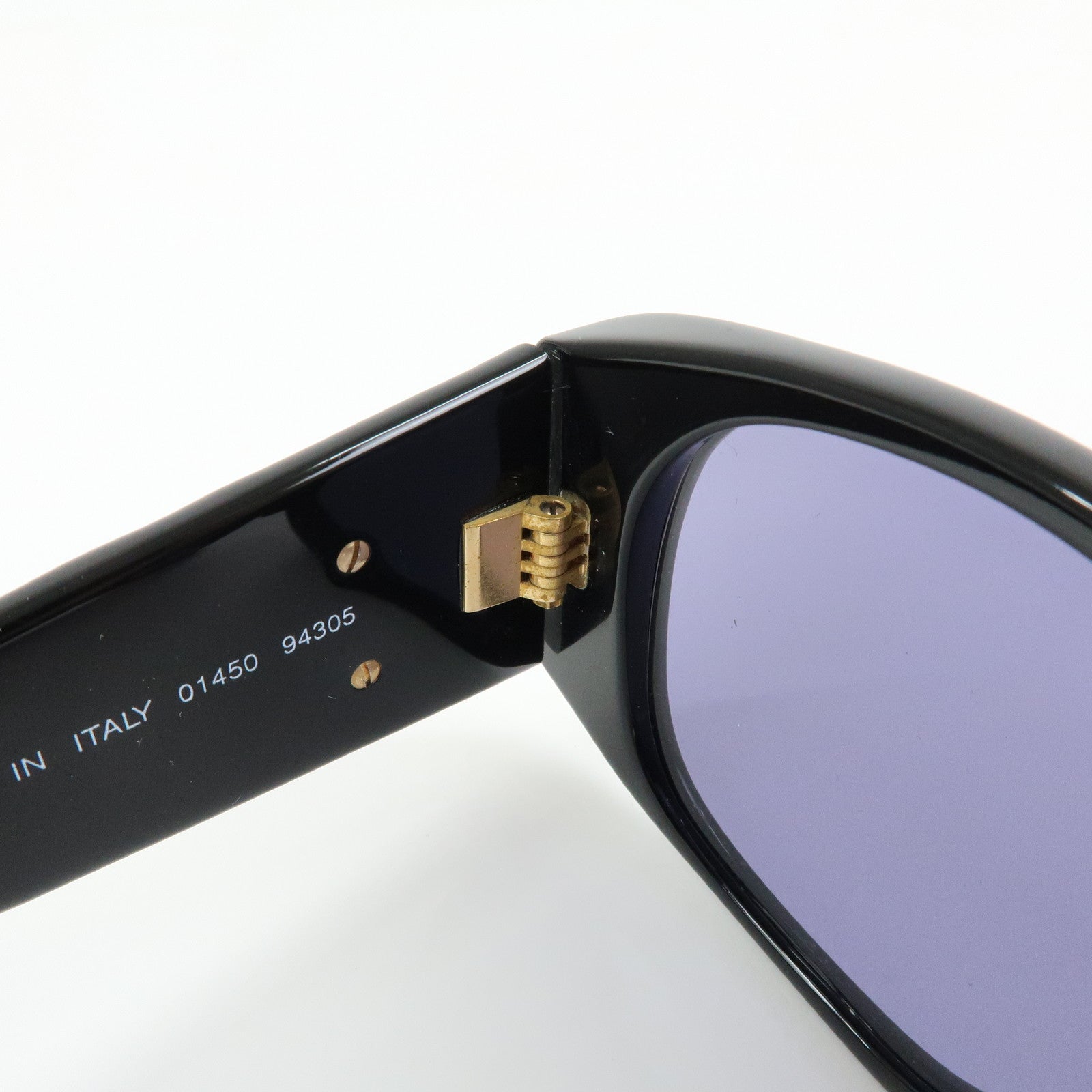 CHANEL COCO Mark Matelasse Plastic Sunglasses Black 01450 94305