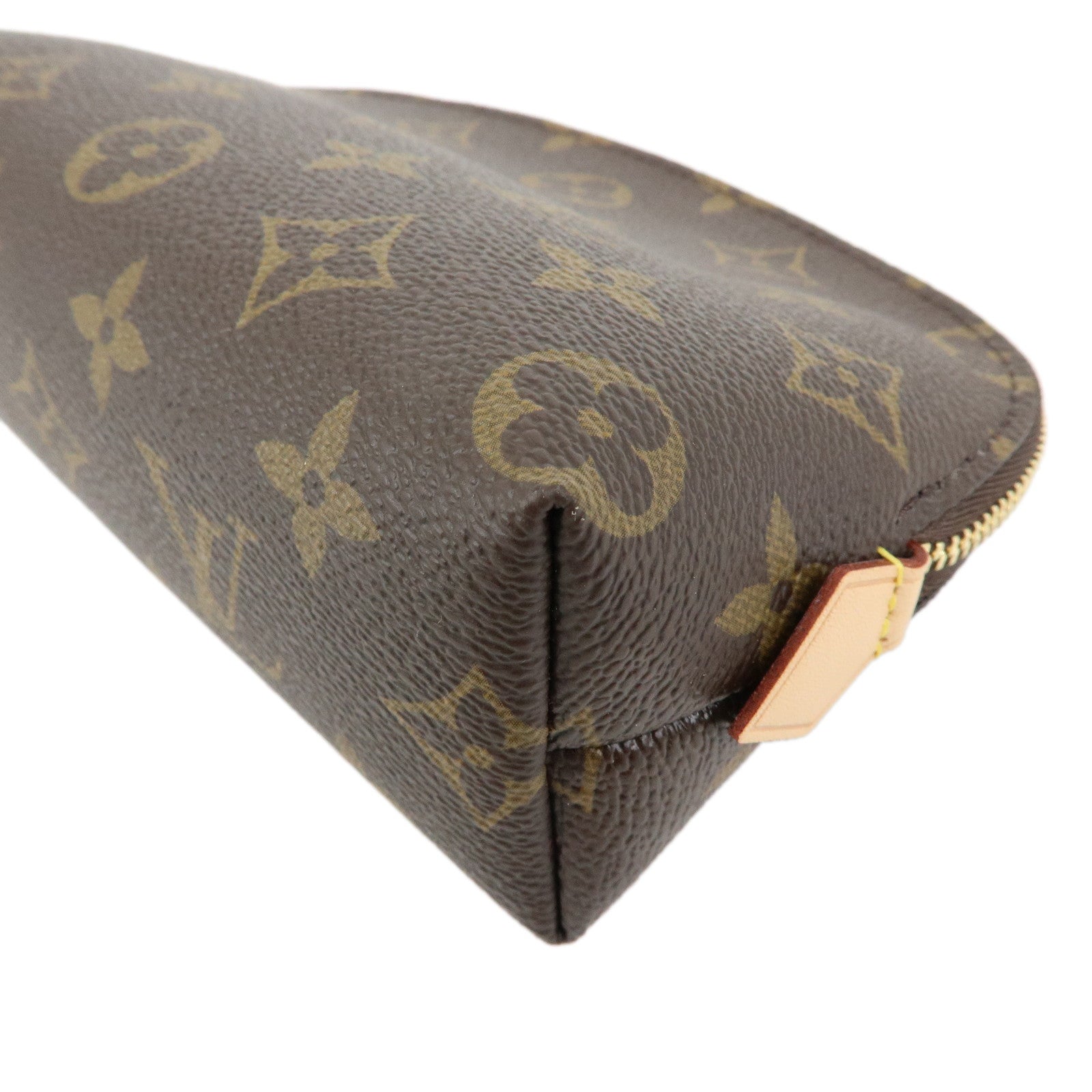 Louis Vuitton Monogram Pochette Cosmetic PM Pouch Brown M47515
