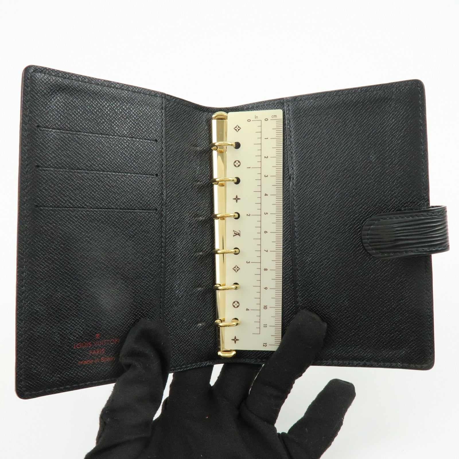 Louis Vuitton Epi Agenda PM Planner Cover Noir R20052