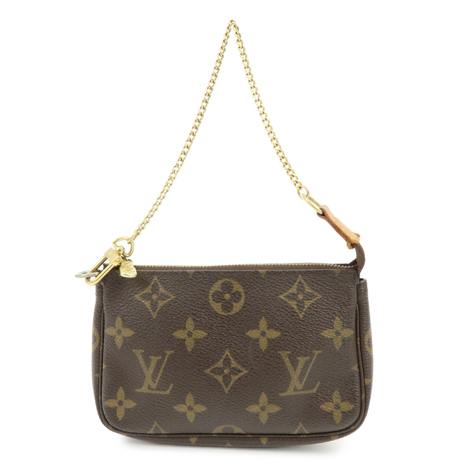 Louis Vuitton Monogram Mini Pochette Accessoires Hand Bag M58009