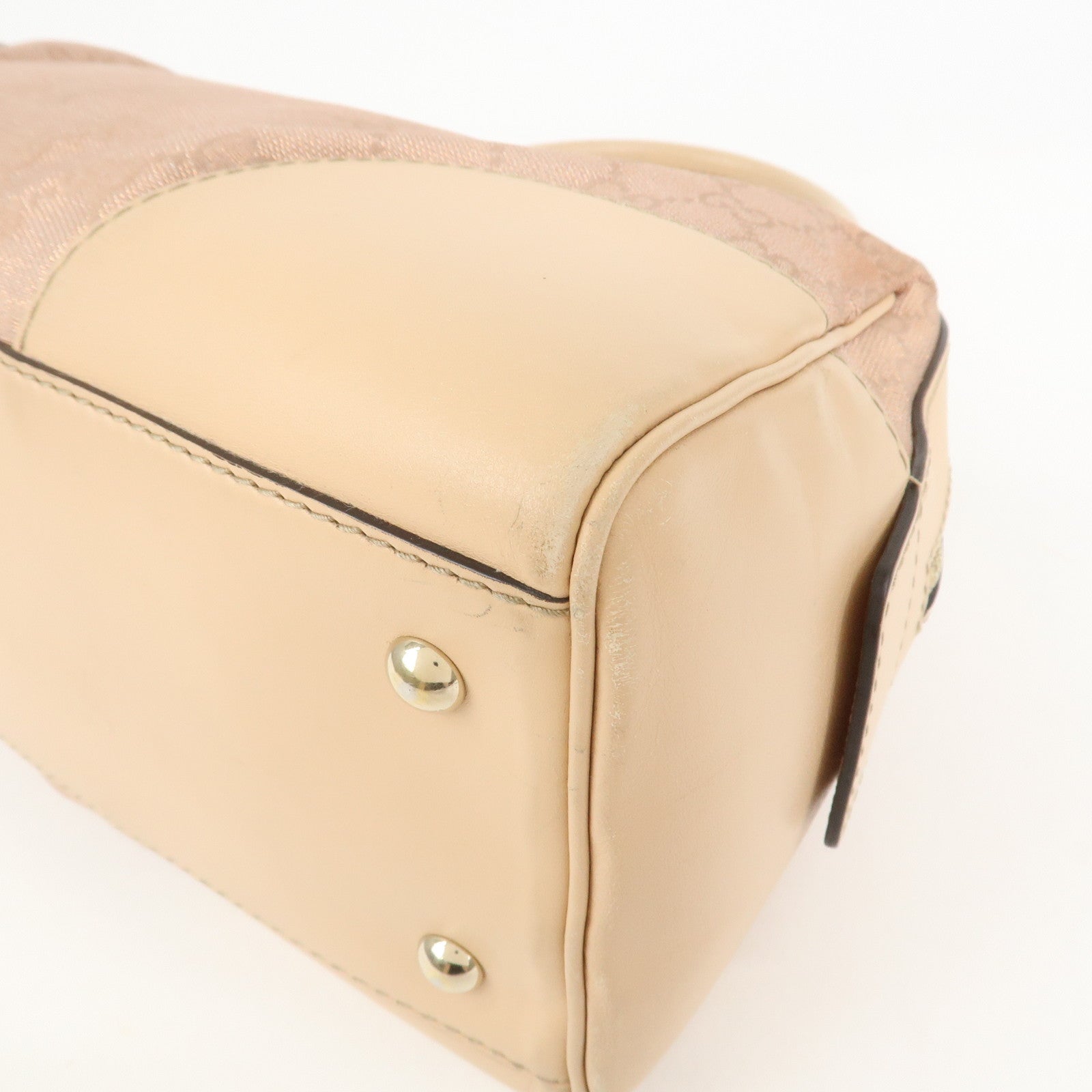 GUCCI Lovely Heart GG Monogram Canvas Mini Boston Bag 257067