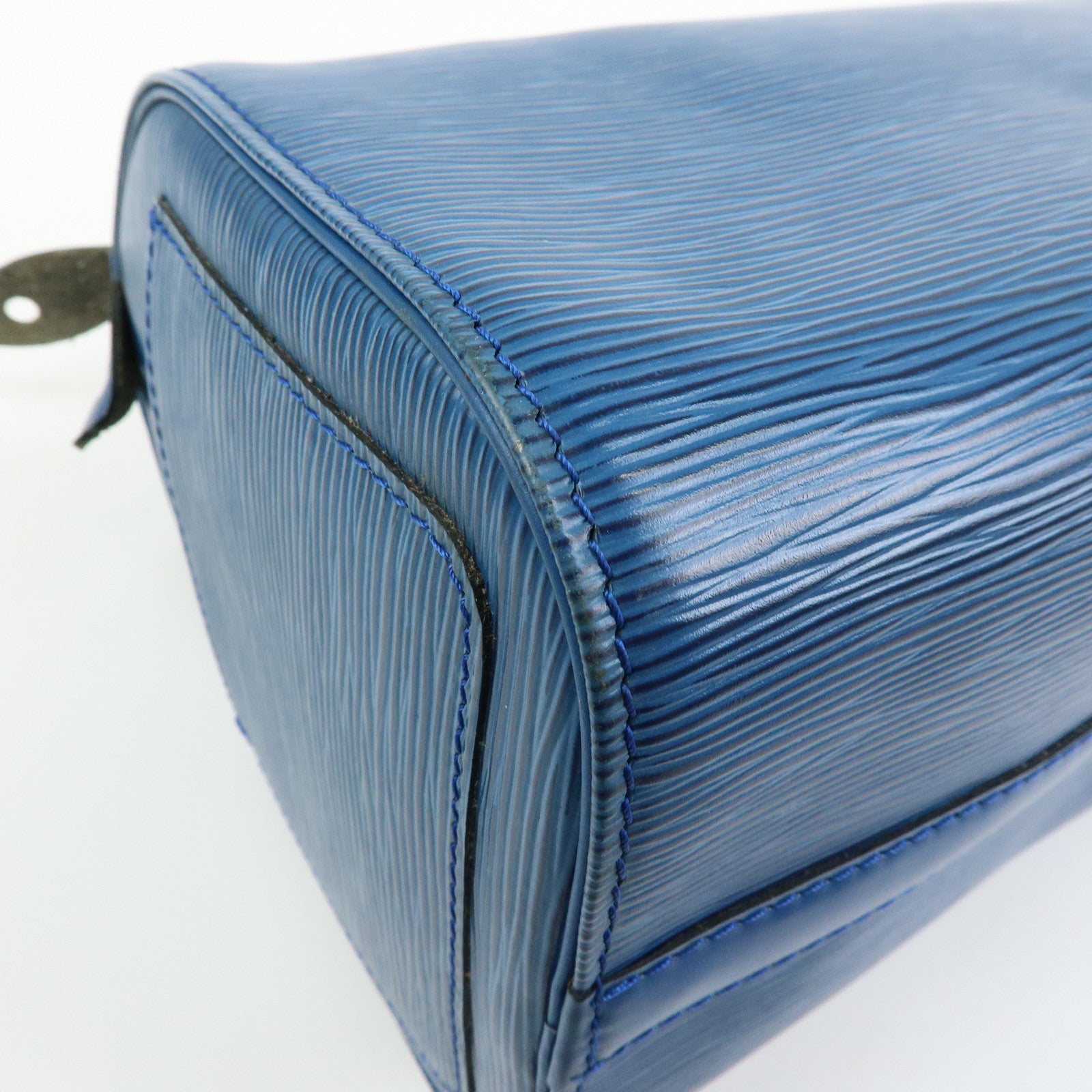 Louis Vuitton Epi Speedy 25 Hand Bag Boston Bag Toledo Blue M43015