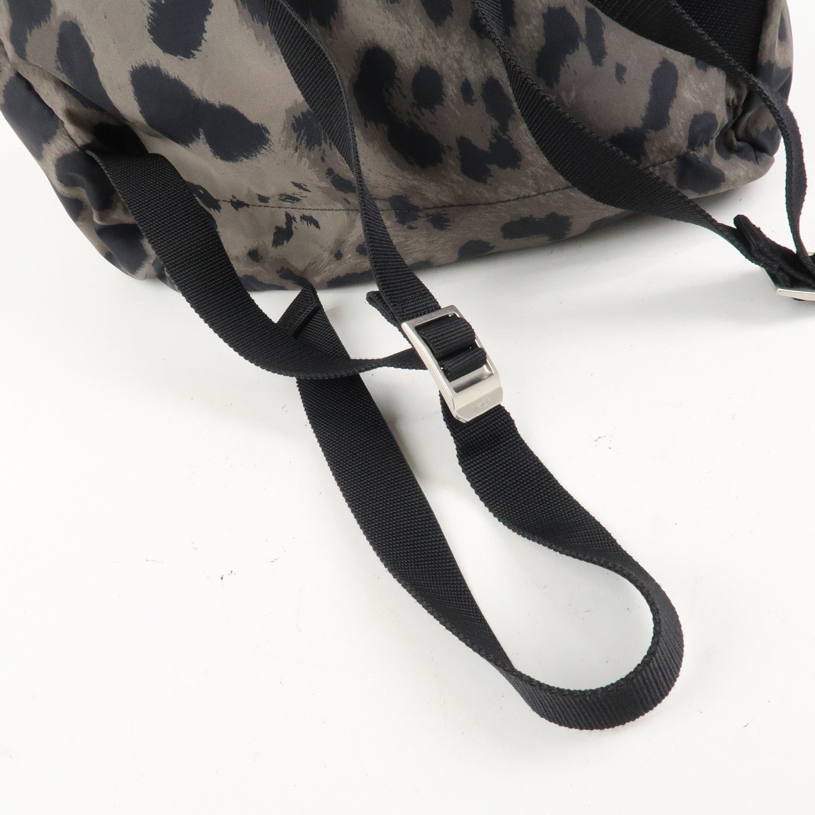 SAINT LAURENT PARIS Nylon Leather Foldable Backpack Bodybag Black 524974