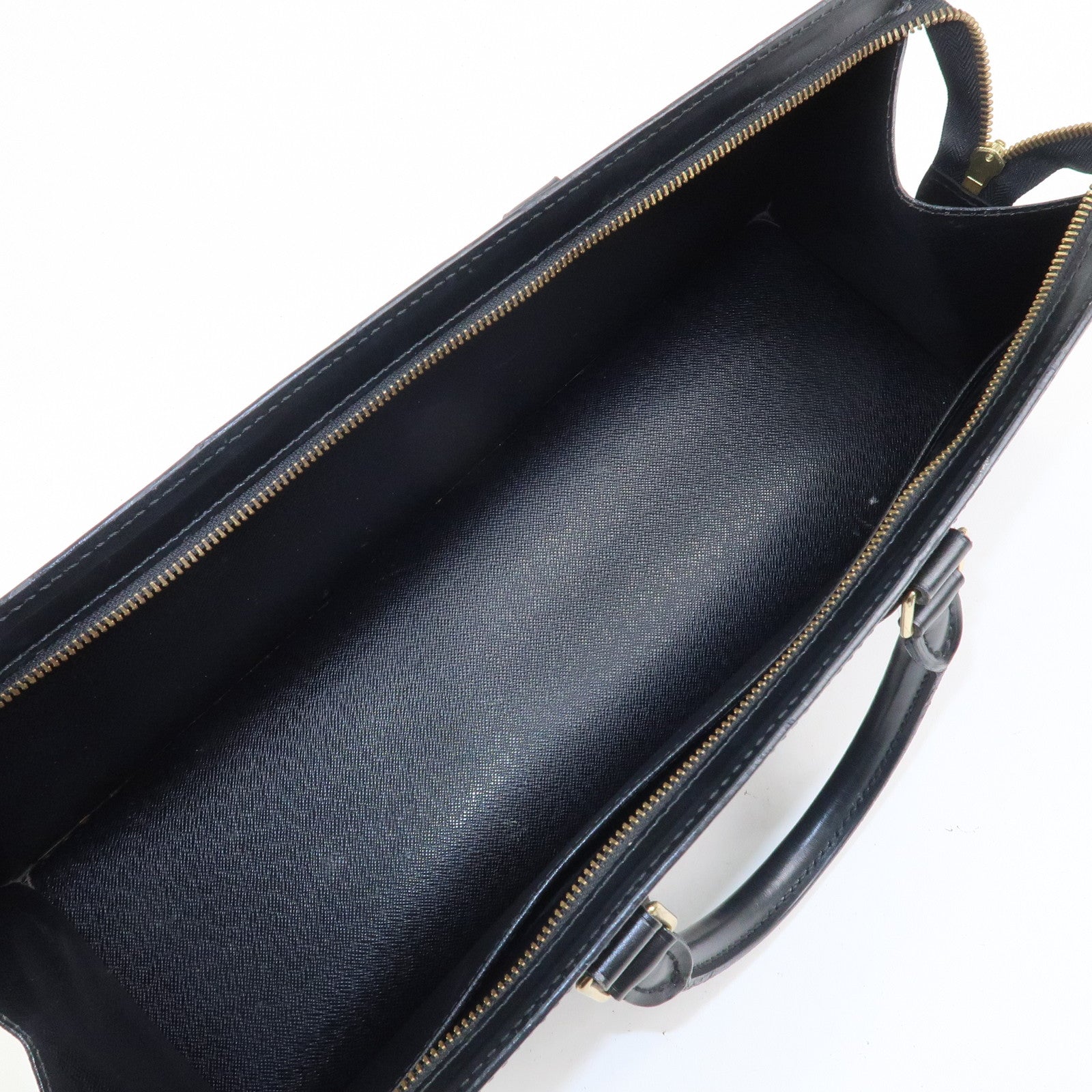 Louis Vuitton Epi Leather Sac Triangle Hand Bag Noir Black M52092