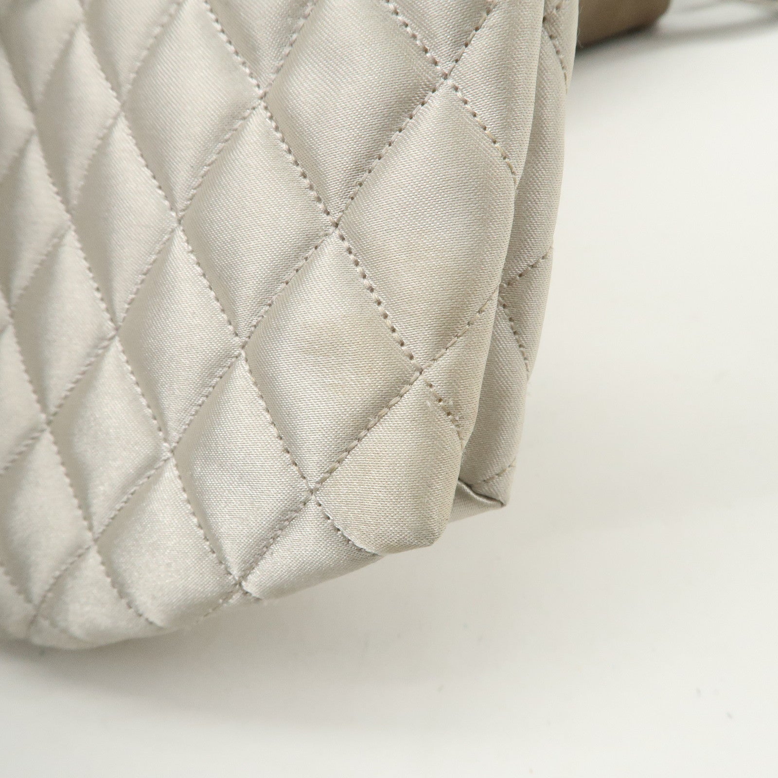 CHANEL COCO Cabas Matelasse Leather Chain Shoulder Bag Brown A33986 Used