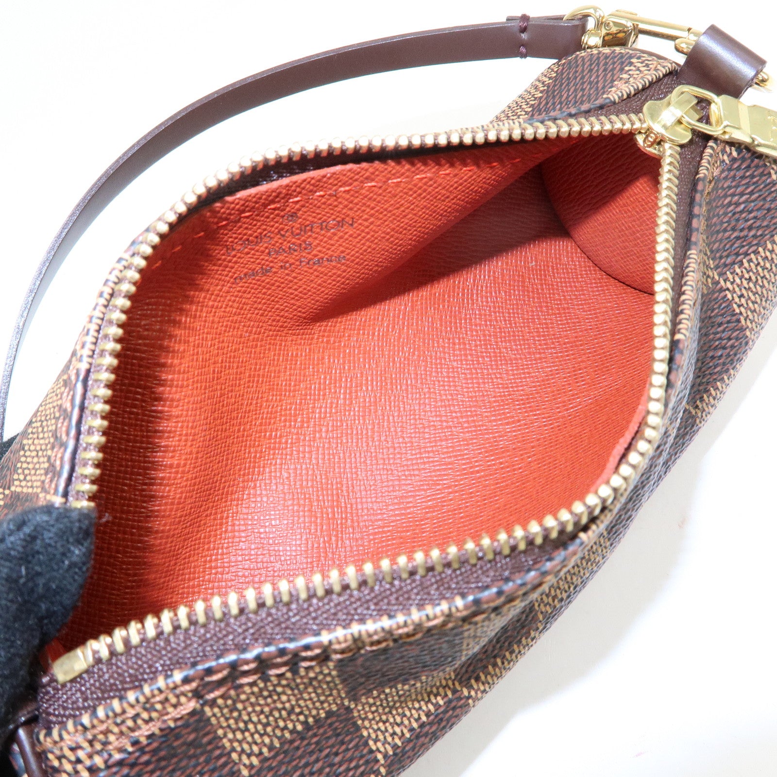 Louis Vuitton Damier Ebene Mini Pouch for Papillon Bag Brown