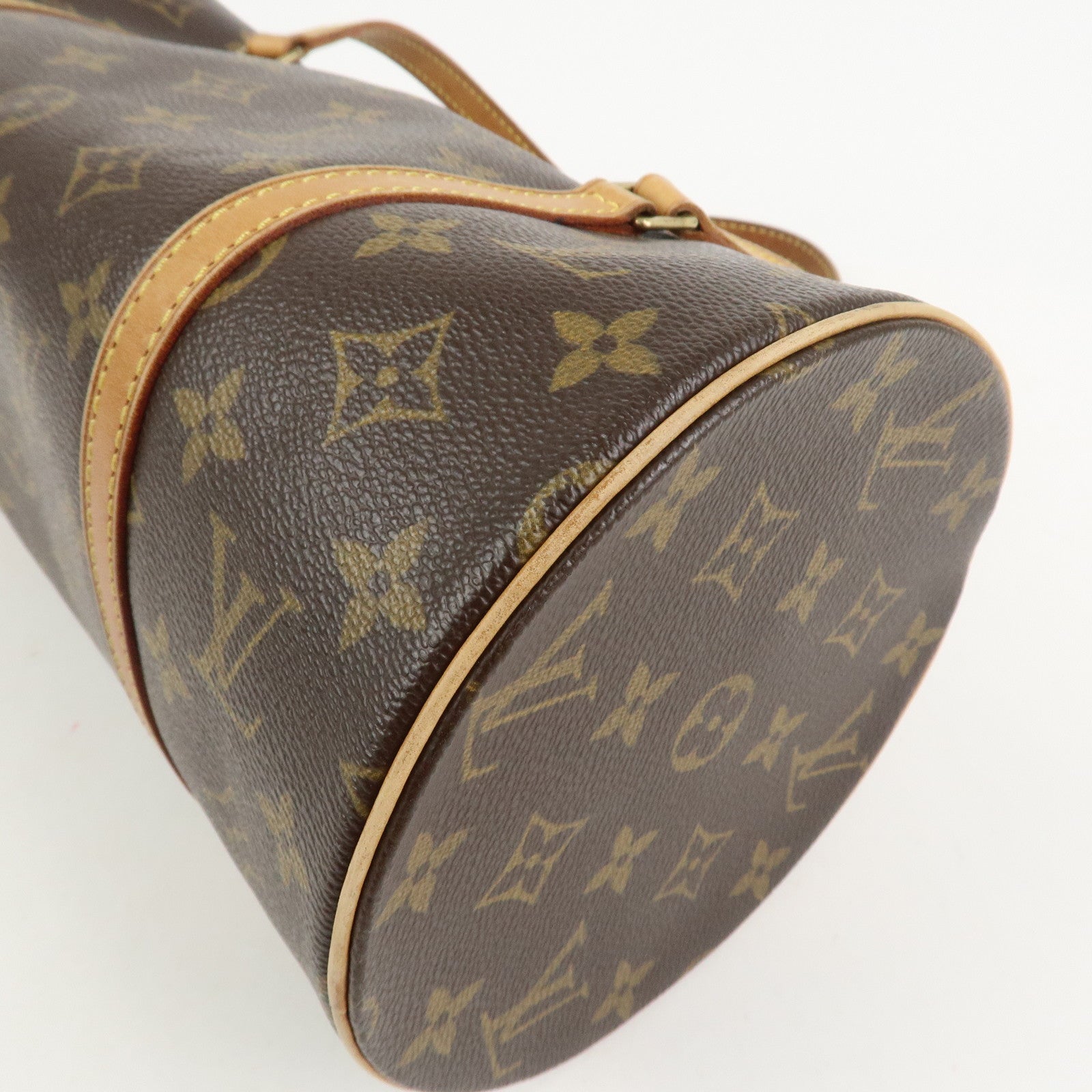 Louis Vuitton Monogram Papillon 30 Old Style Hand Bag Brown M51365