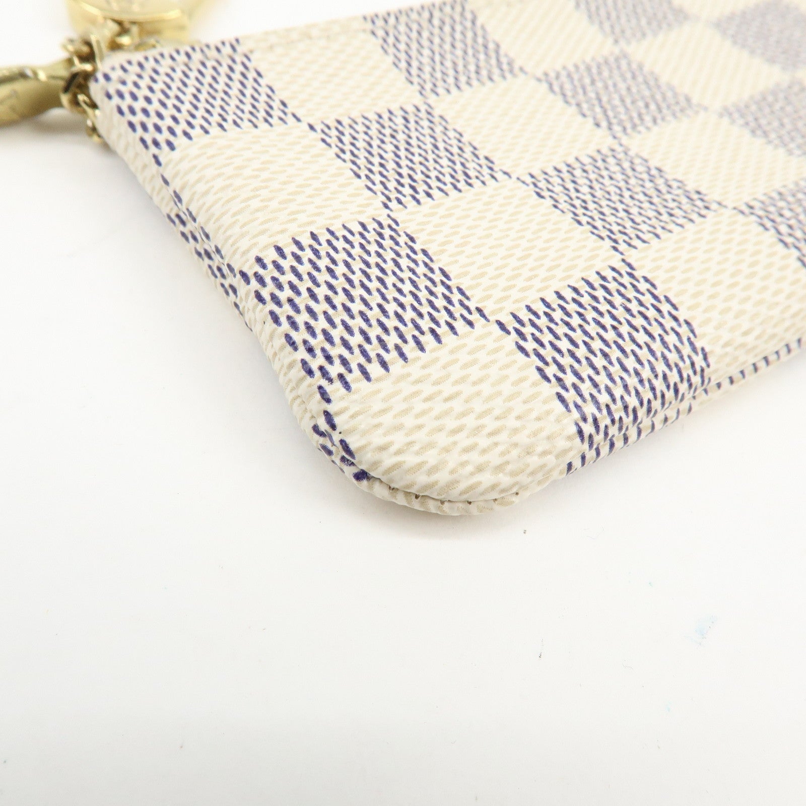 Louis Vuitton Damier Azur Pochette Cles Coin Case N62659