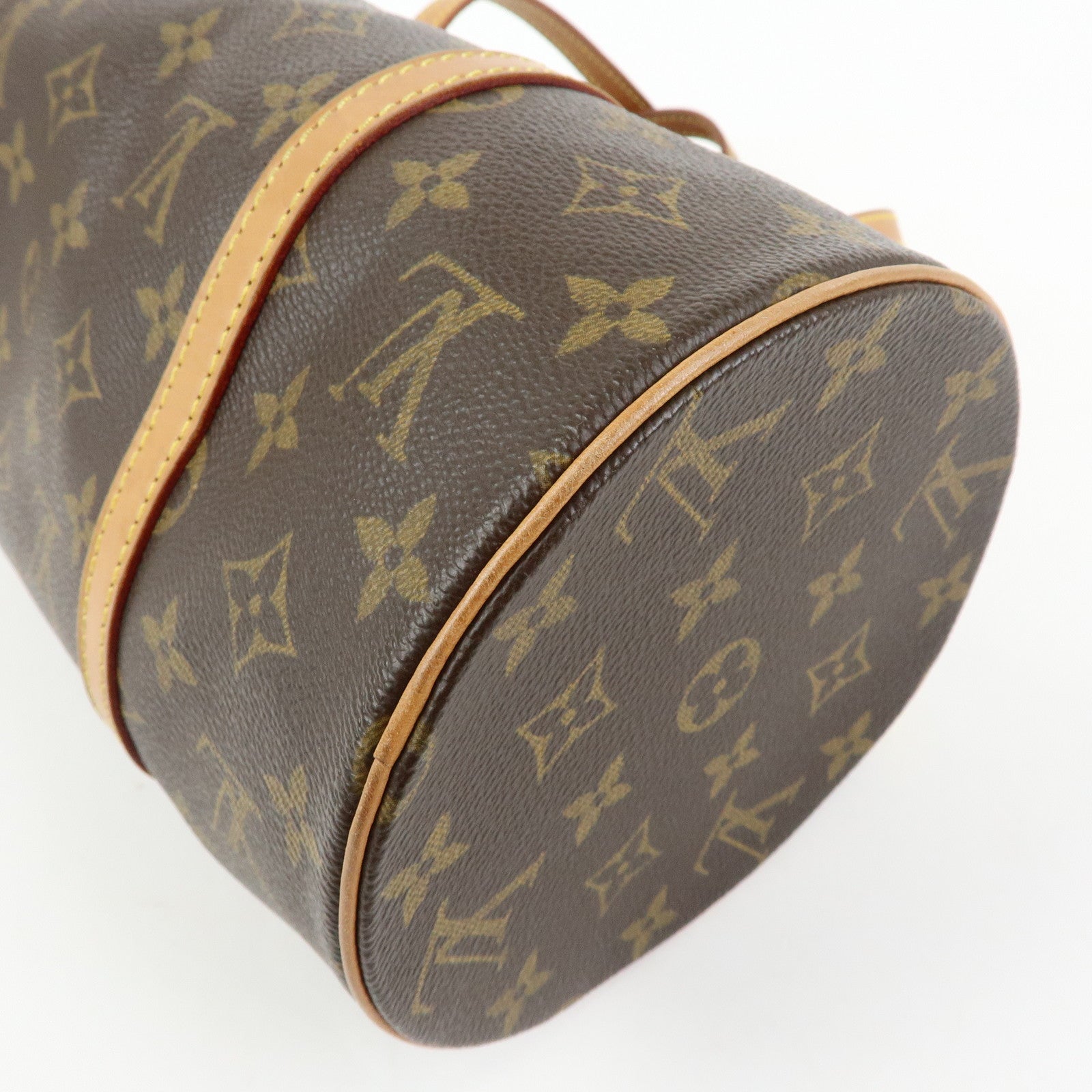 Louis Vuitton Monogram Papillon 30 Hand Bag Brown M51385