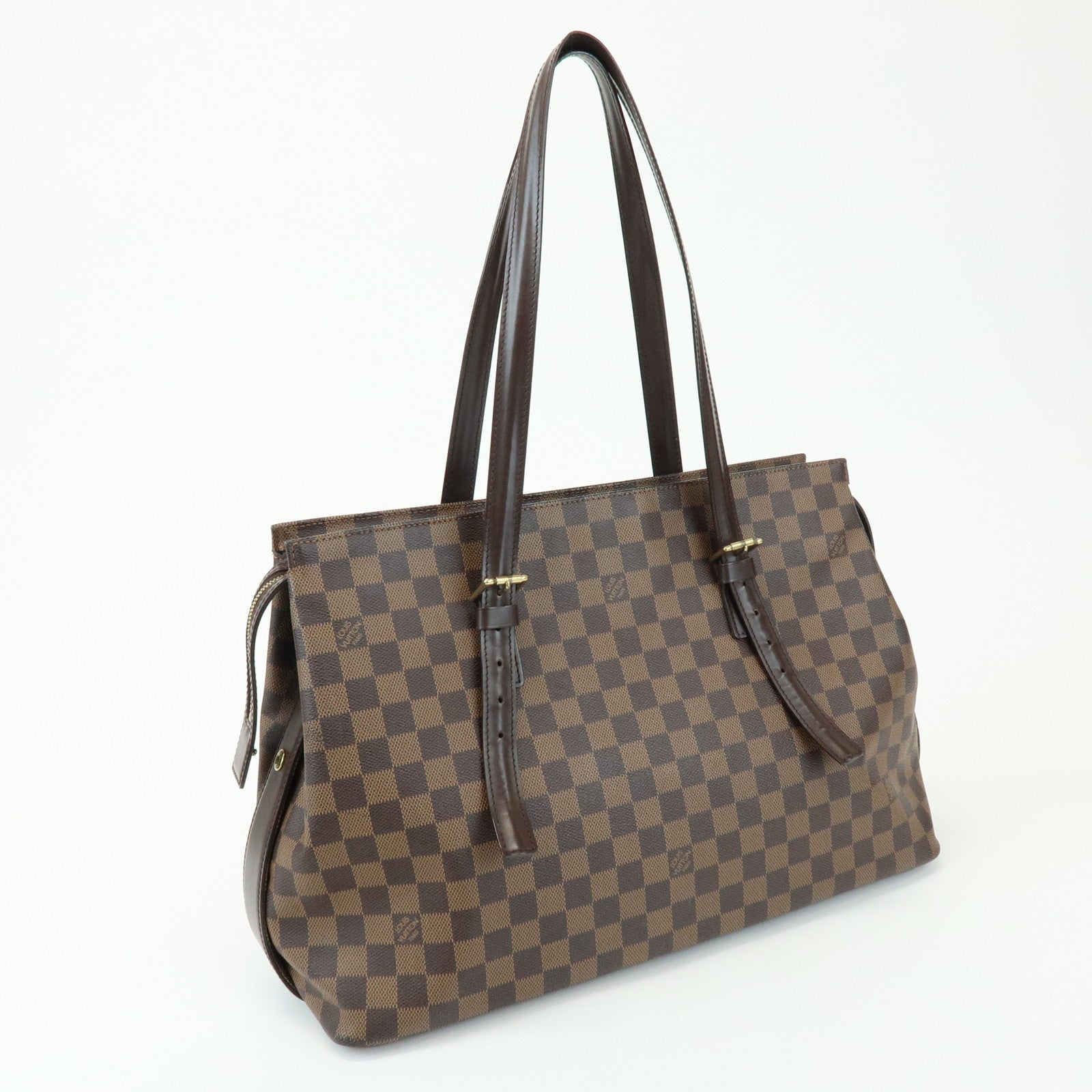 Louis Vuitton Damier Ebene Chelsea Canvas Shoulder Bag N51119