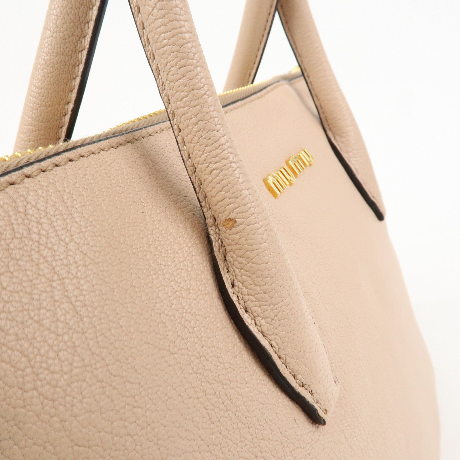 MIU MIU MADRAS 2WAY Bag Hand Bag Shoulder Bag Pink RN1016