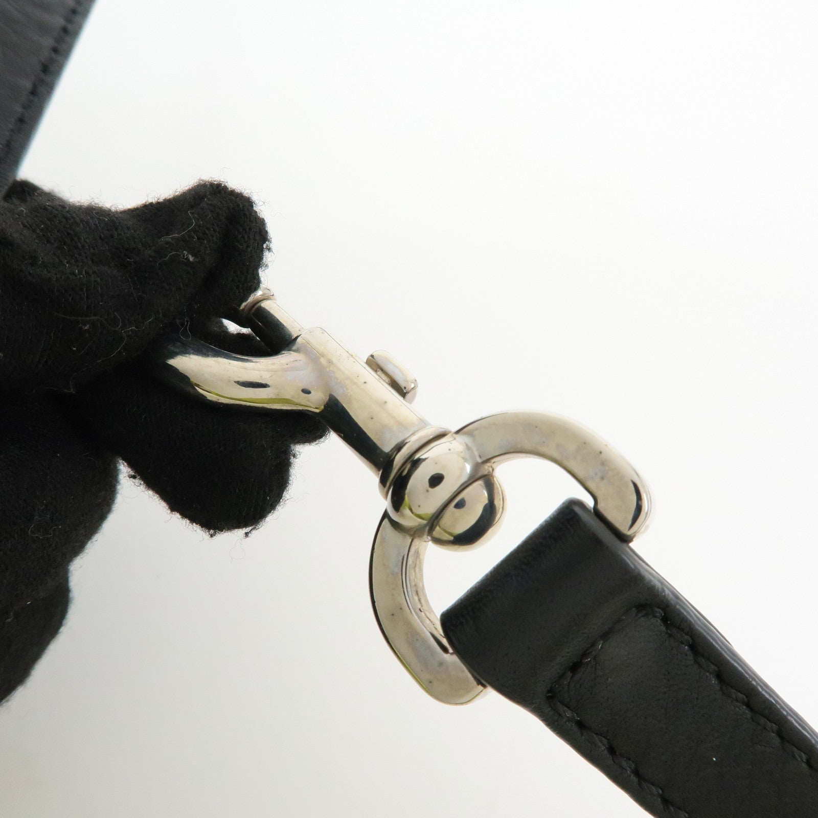 FENDI 3Jours Leather 2Way Shoulder Bag Hand Bag Black 8BH333