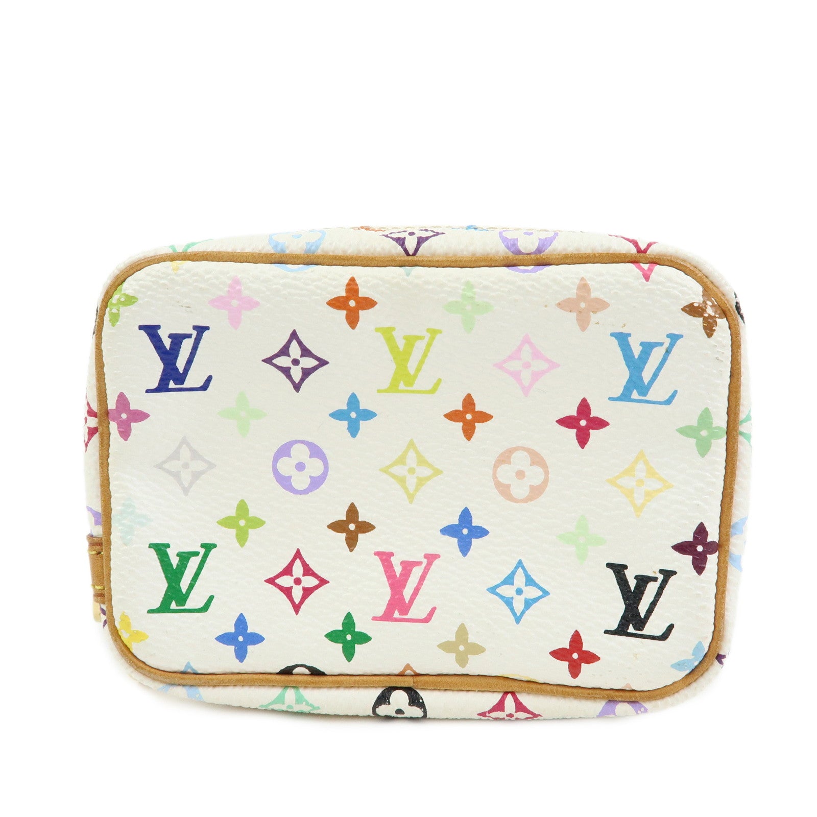 Louis Vuitton Monogram Multicolor Trousse Wapity Pouch Blanc M58033