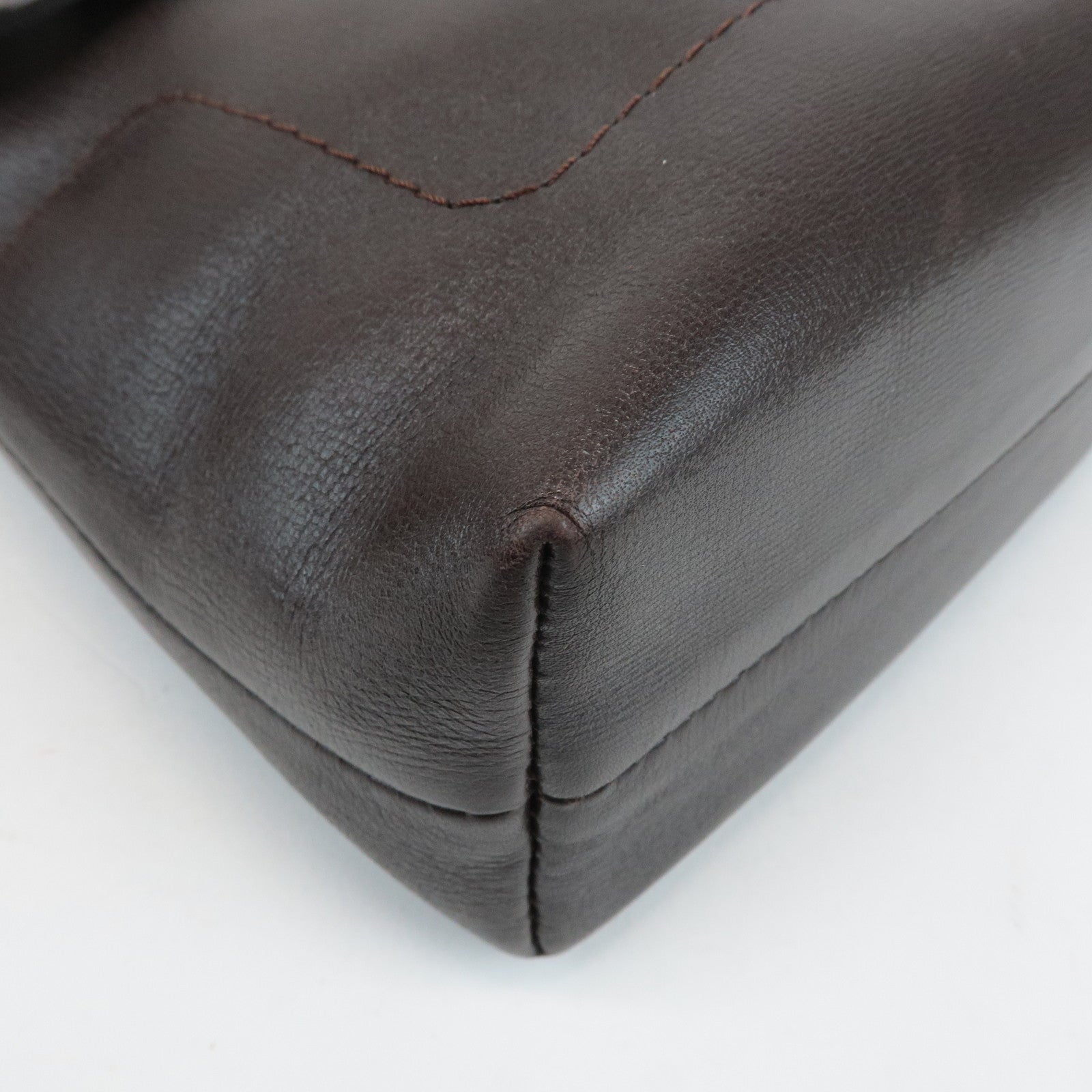 Louis Vuitton Utah Calf Leather Shoulder Bag Crossbody Bag Cafe M92995 Used