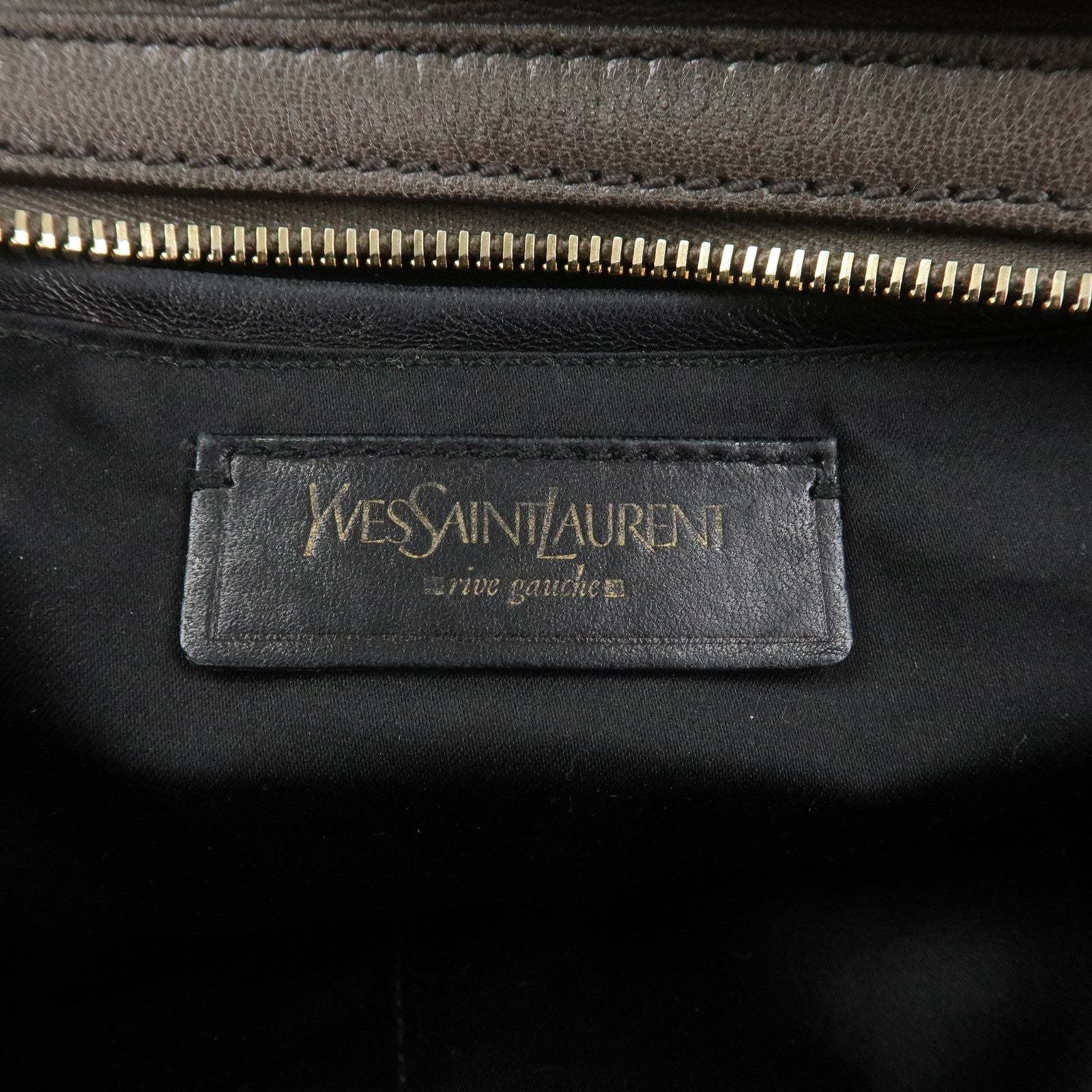 SAINT LAURENT PARIS Muse Leather Shoulder Bag Hand Bag Gray 168269