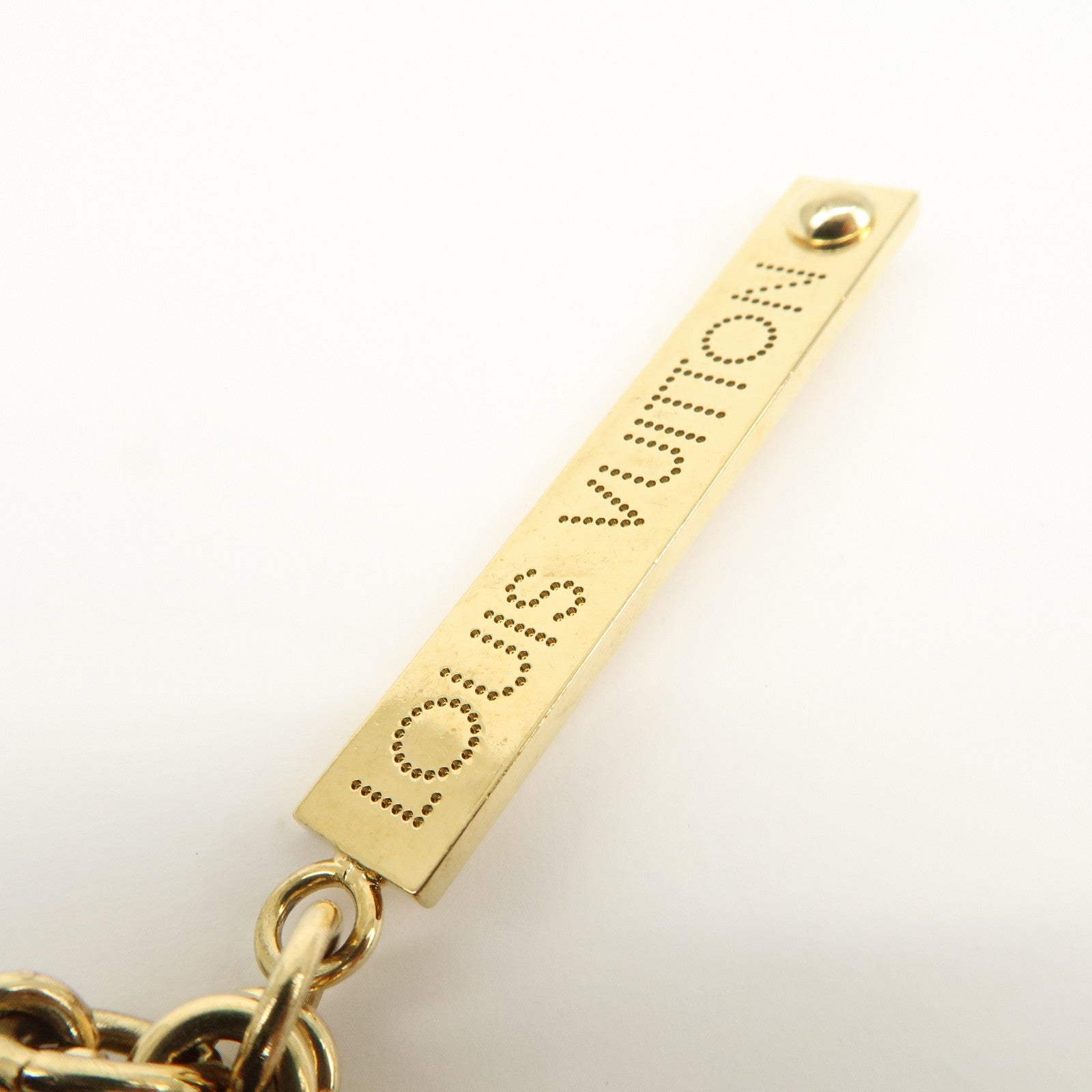 Louis Vuitton Monogram Bijoux Sac Tapage Bag Charm Gold M66350
