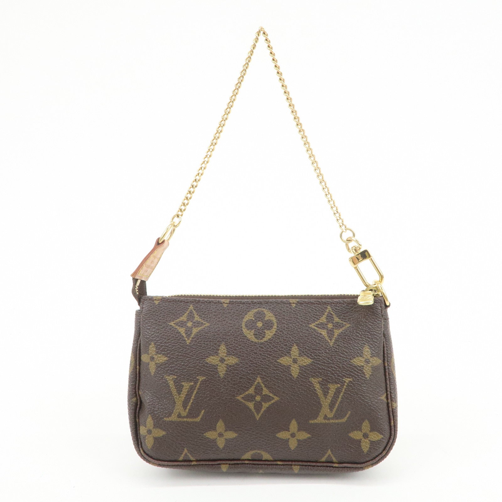 Louis Vuitton Monogram Mini Pochette Accessoires Hand Bag M58009