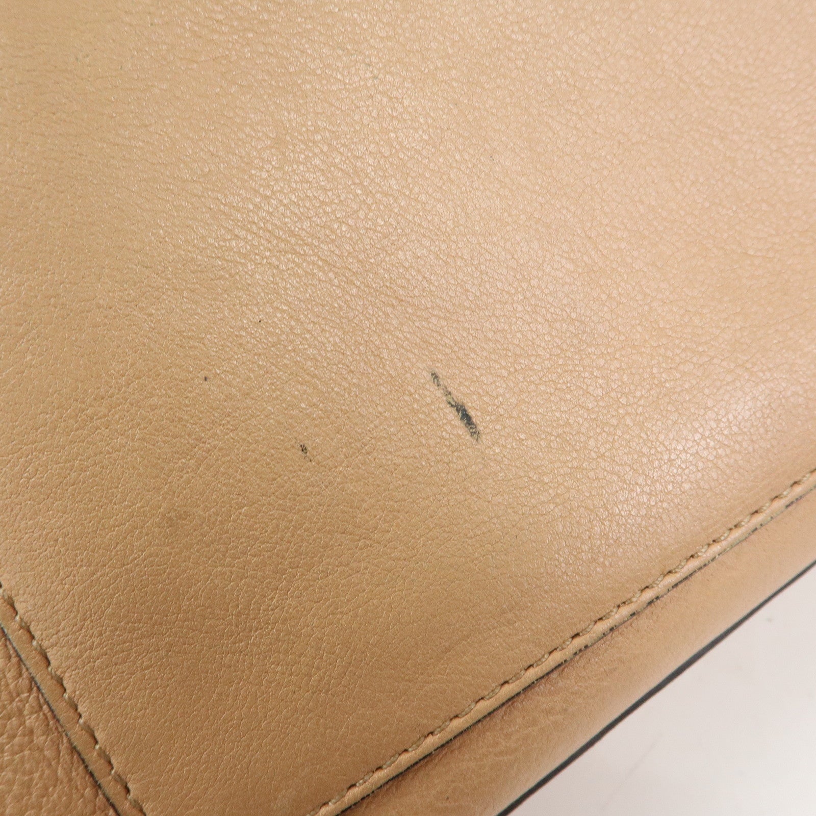 Chloe Leather 2Way Bag Shoulder Bag Hand Bag Beige Authentic Used F/S