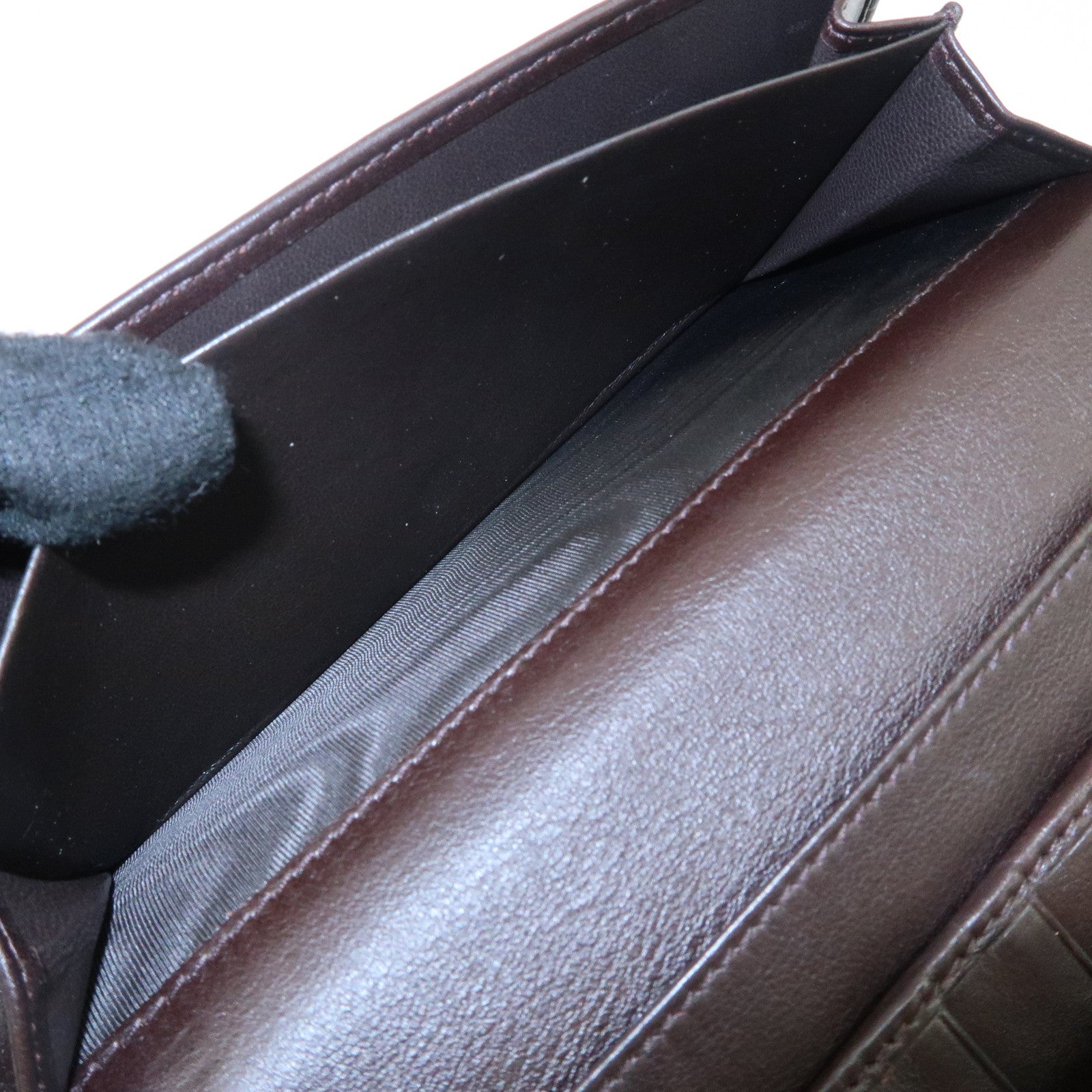 GUCCI Guccissima Mayfair Leather W Hook Long Bi-fold Wallet 256933 Used