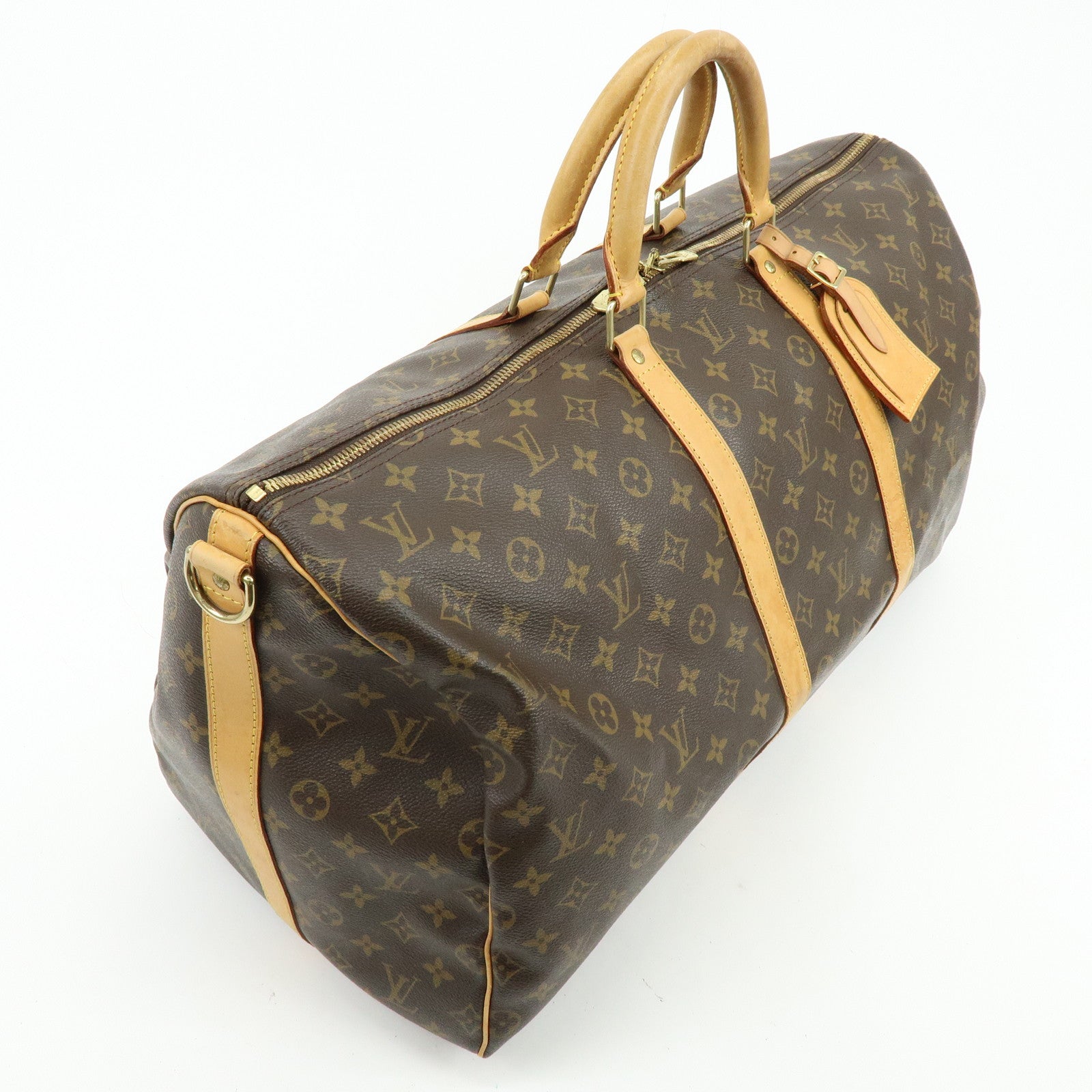Louis Vuitton Monogram Keep All Bandouliere 50 Boston Bag M41416