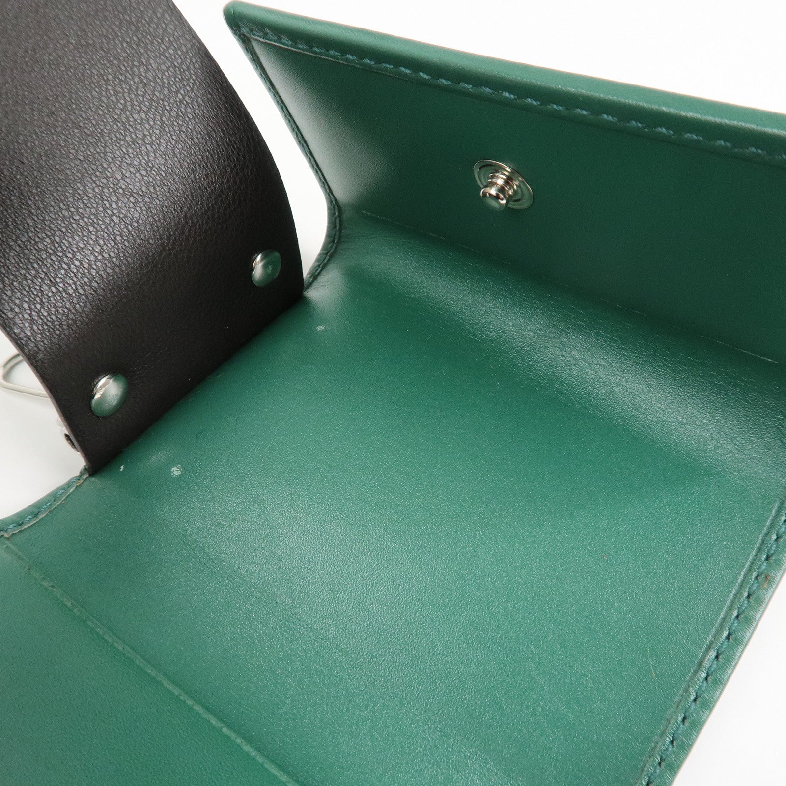 GUCCI GG Implement PVC Leather 6 Rings Key Case Green 138093