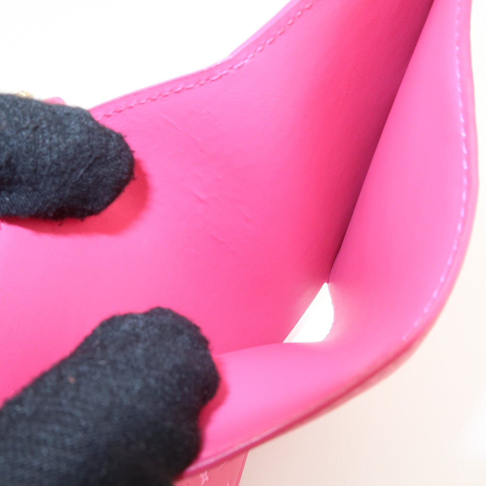 Louis Vuitton Nano Monogram Portefeuille Lou Wallet Pink M82357 Used