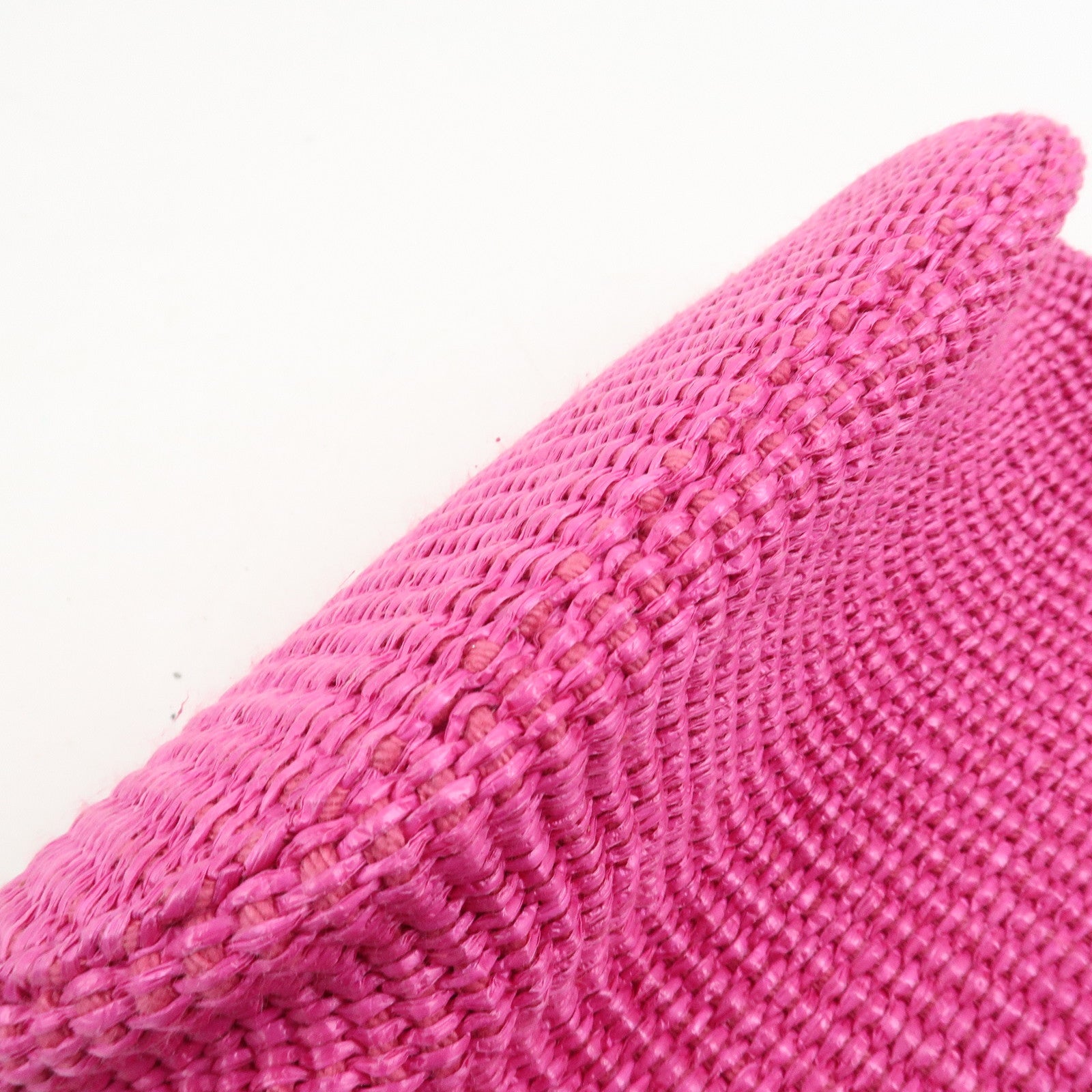 JIMMY CHOO Leather Raffia Beach West East 2 Way Bag Mini Tote Bag