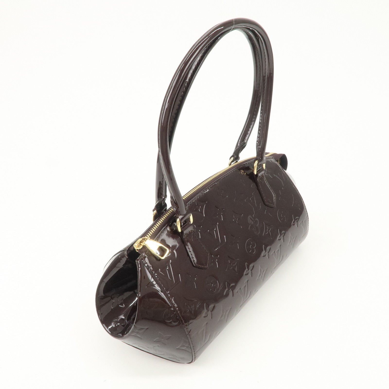 Louis Vuitton Monogram Vernis Leather Sherwood PM Hand Bag M91493