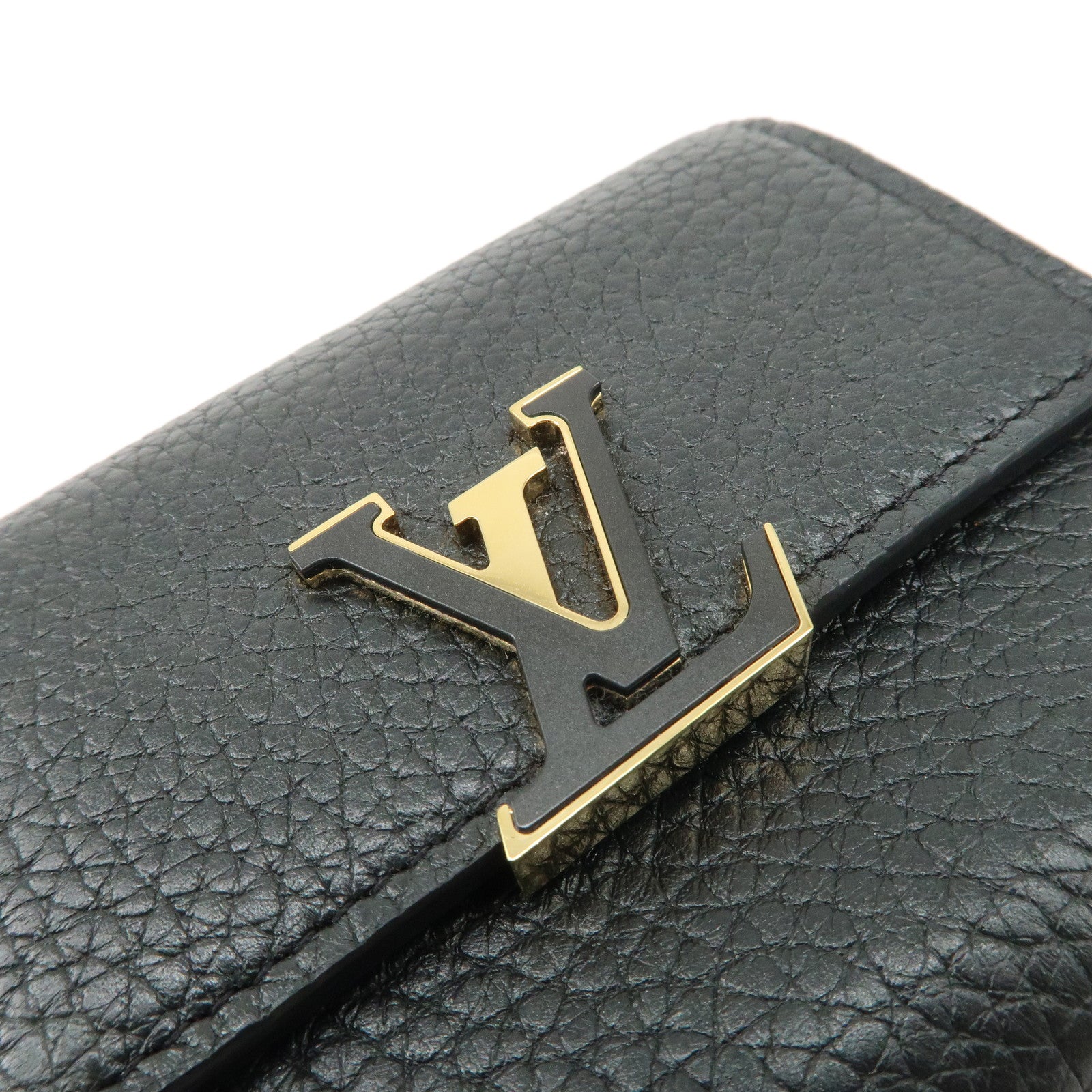Louis Vuitton Portefoille Capucines XS Compact Wallet Black M68587